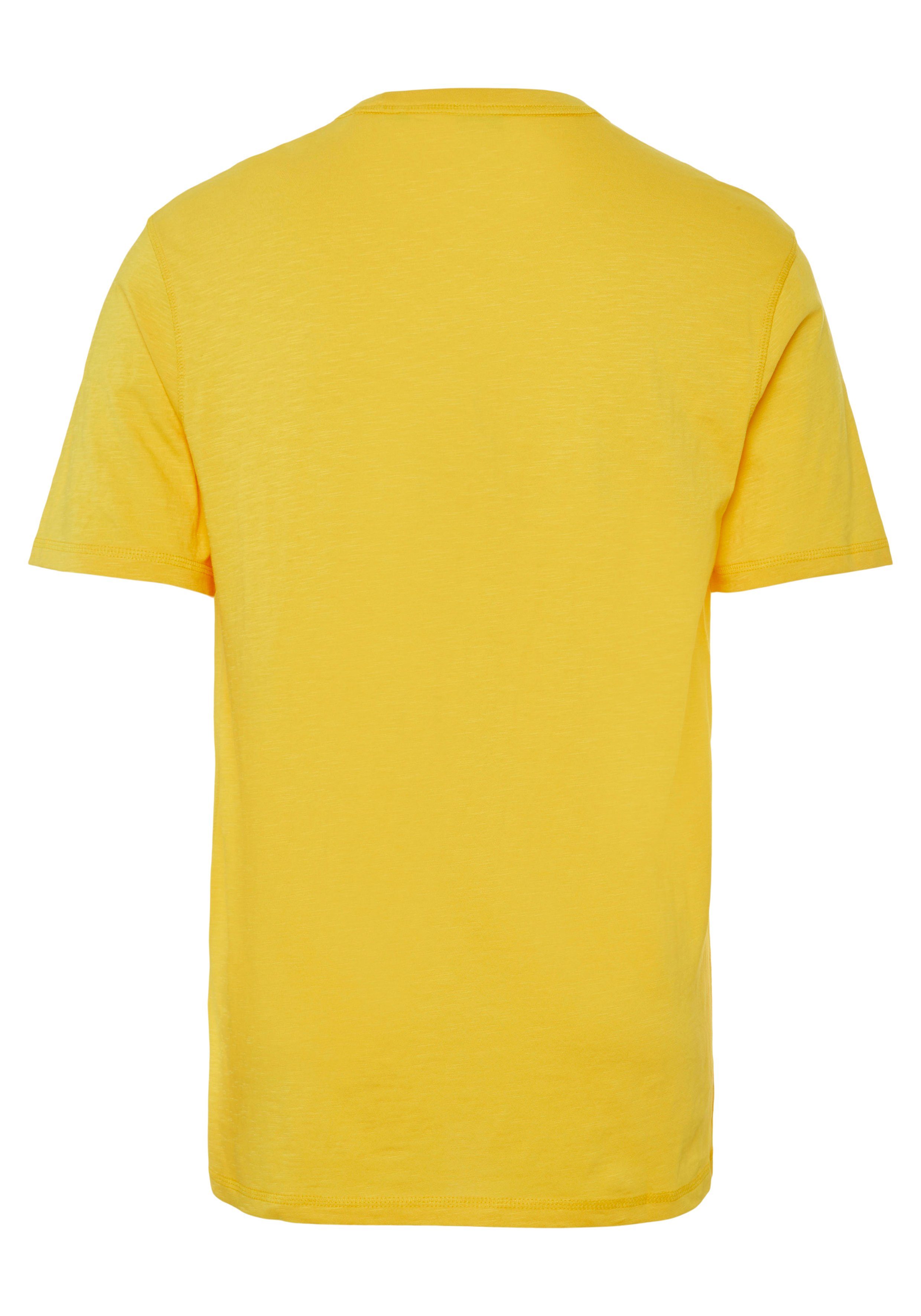 Tegood light_pastel_yellow Overlock-Nähten (Packung) ORANGE T-Shirt mit BOSS verziert