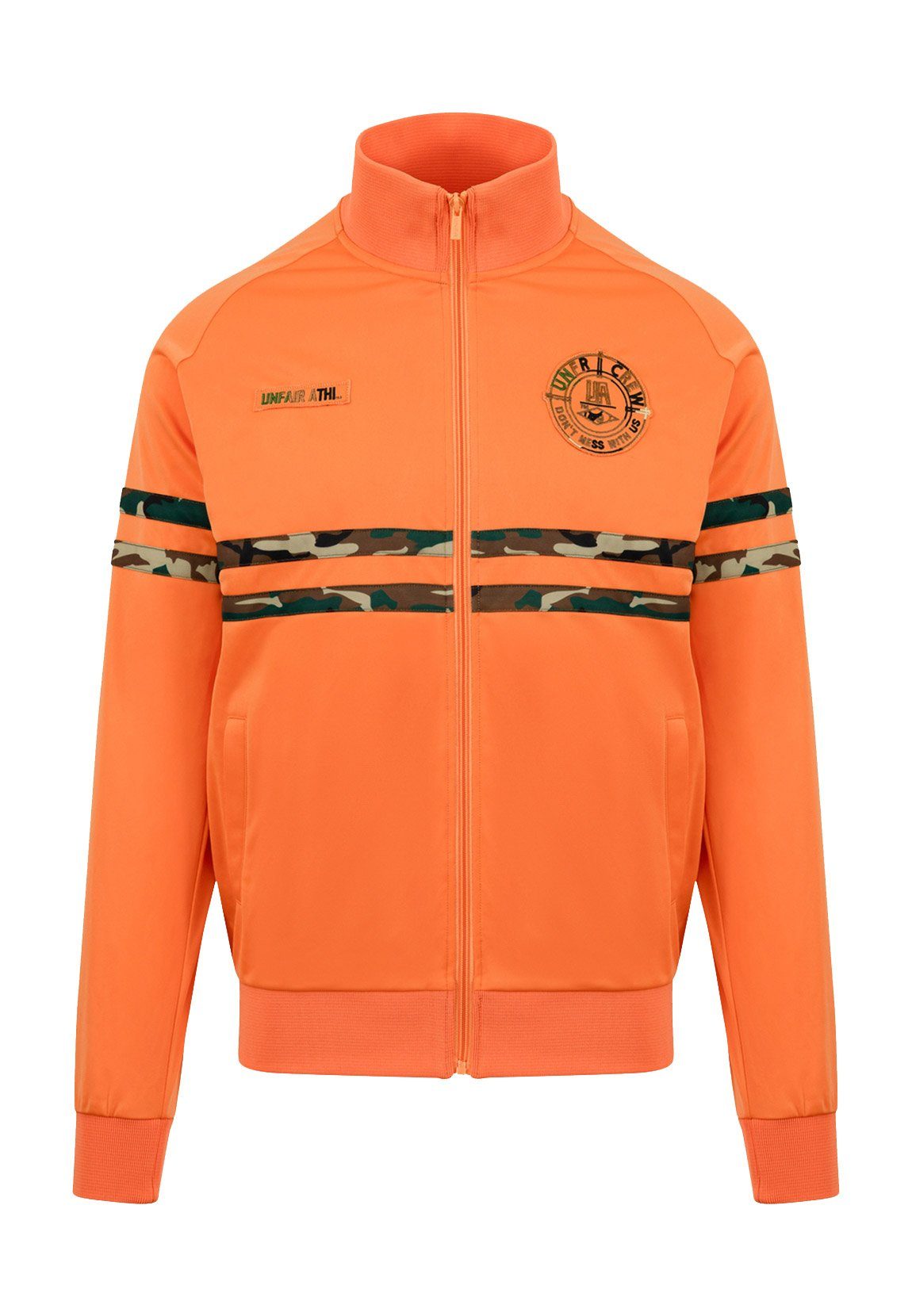 Unfair Athletics Sweatshirt Unfair Athletics Herren Zipper DMWU CAMO TRACKTOP UNFR22-021 Orange