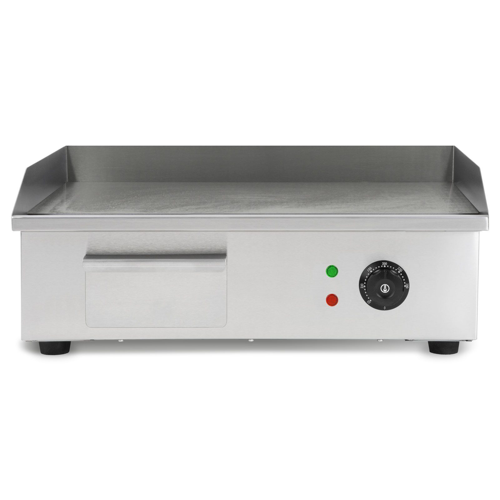 vertes Elektrogrill Grillplatte Bratplatte Plancha Grill Elektrisch 3000W, 3000 W, Edelstahl Grillfläche Flach 55x35cm