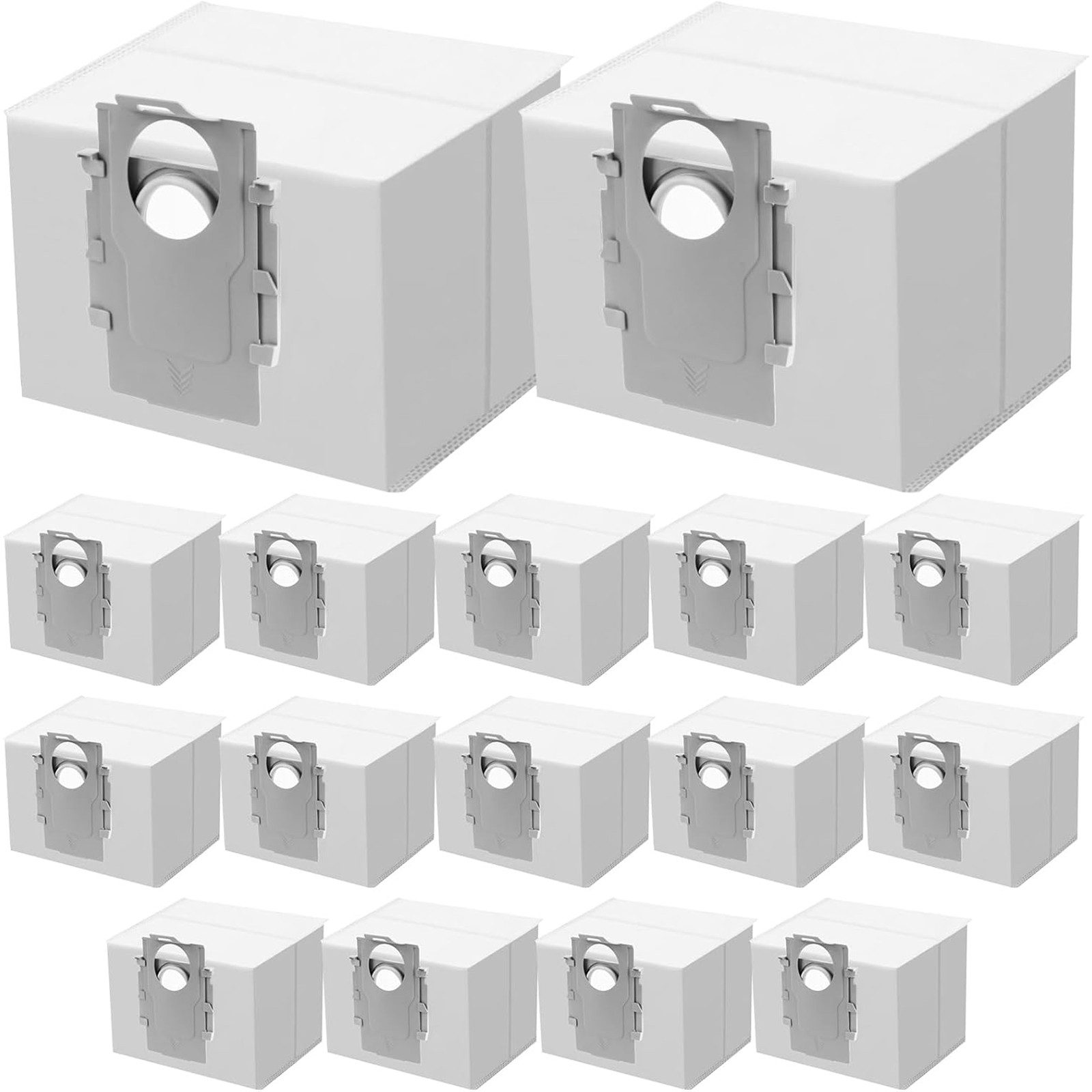 SURFOU Staubsaugerbeutel 16 Stück Staubbeutel für Roborock Q5, Q7, S8, S7 Absaugstationen, 3L Ersatzbeutel Set, für Q5 Pro+, S8 Pro Ultra, S7 MaxV Ultra, Q7 Max+