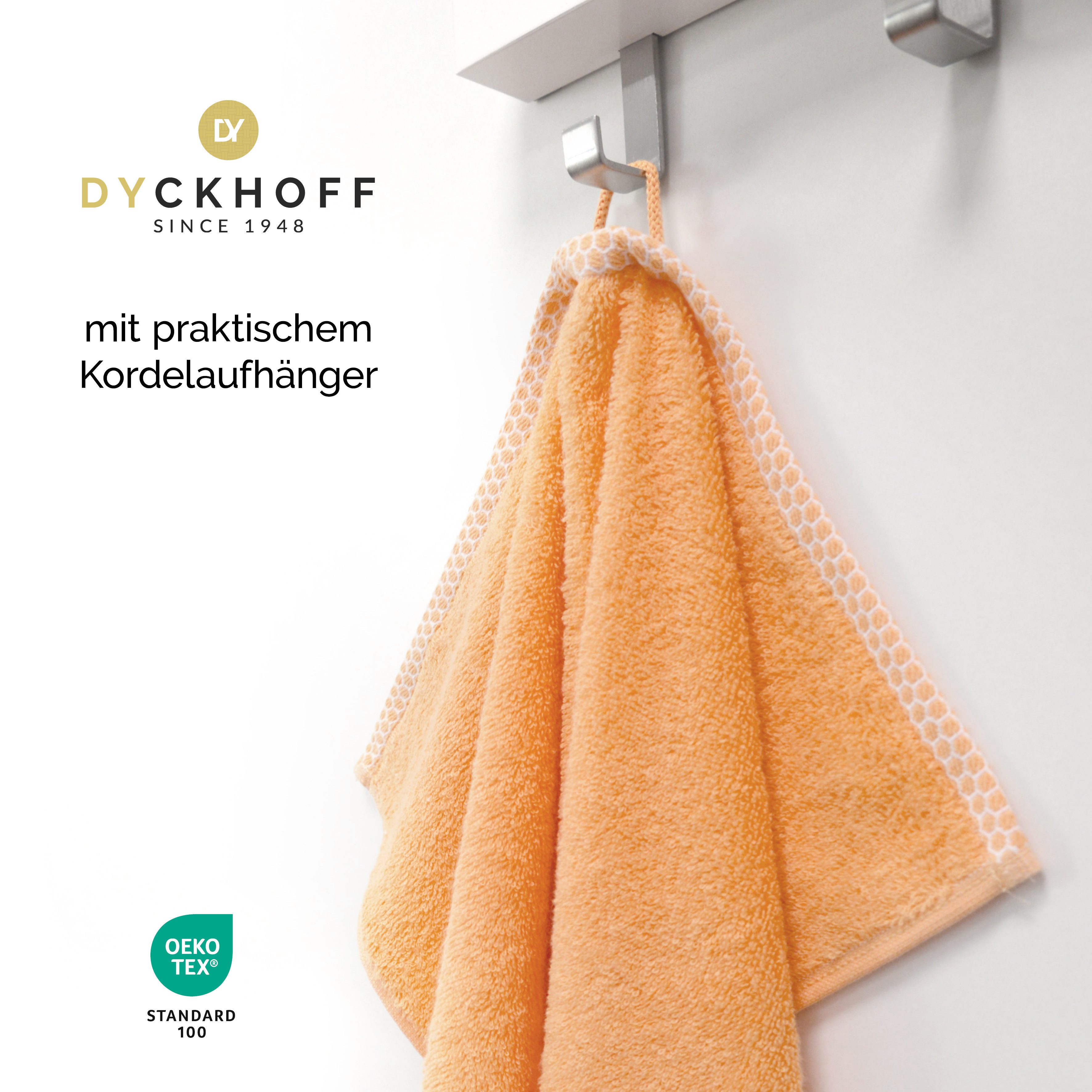 Dyckhoff Duschtuch Pure Natural Uni, Frottier (Packung, 1-St), BIO Baumwolle, GOTS