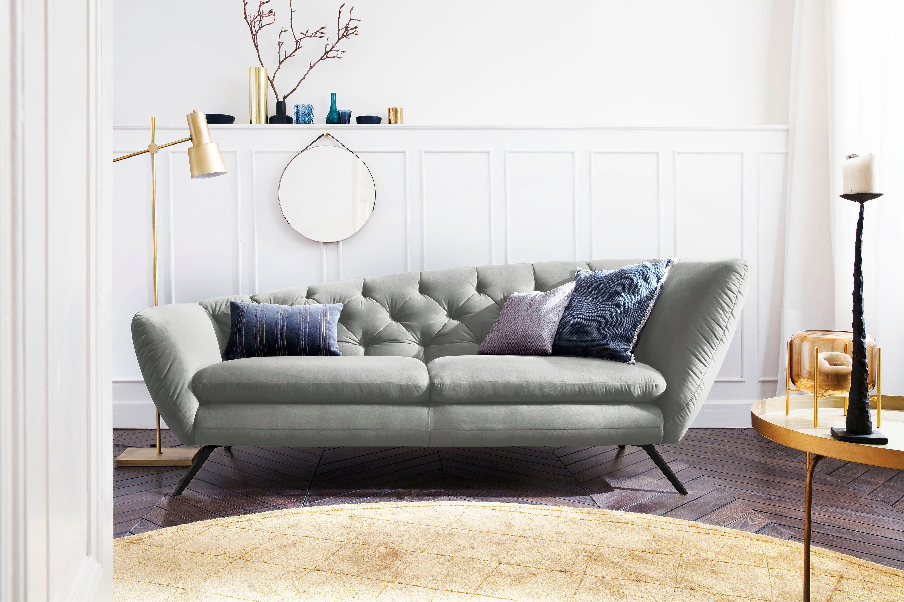 Home affaire Recamiere Beatrice, bequem und zeitlos elegant, Breite 223cm, Recamiere links oder rechts, passend zur "Beatrice"-Serie