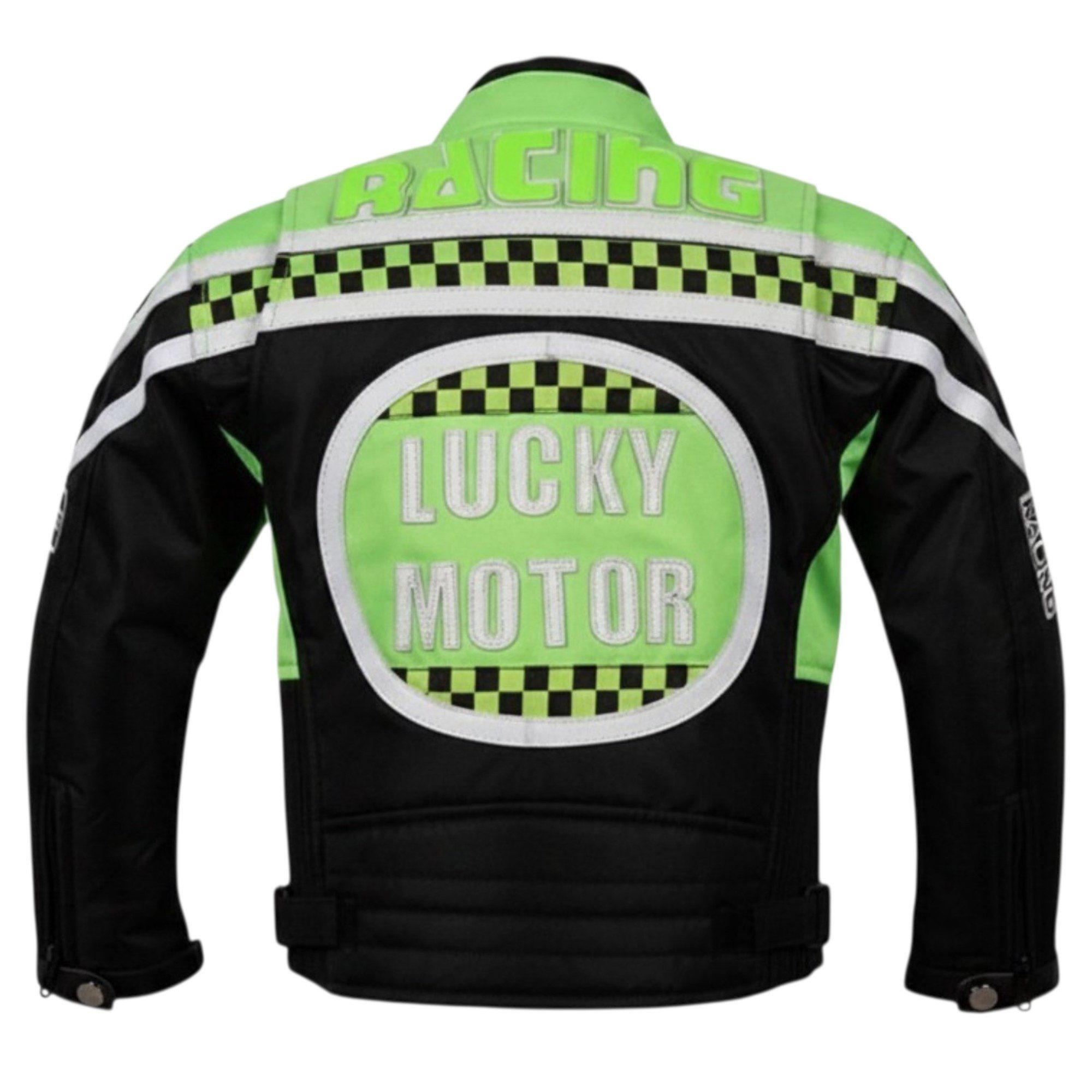 MDM Motorradjacke Kinder Motorradjacke Racing Stil mit Protektoren (Kinder Motorradjacke im Racing Stil mit Protektoren) Kinder Motorradjacke im Racing Stil, 50 – Bild 3 von 4