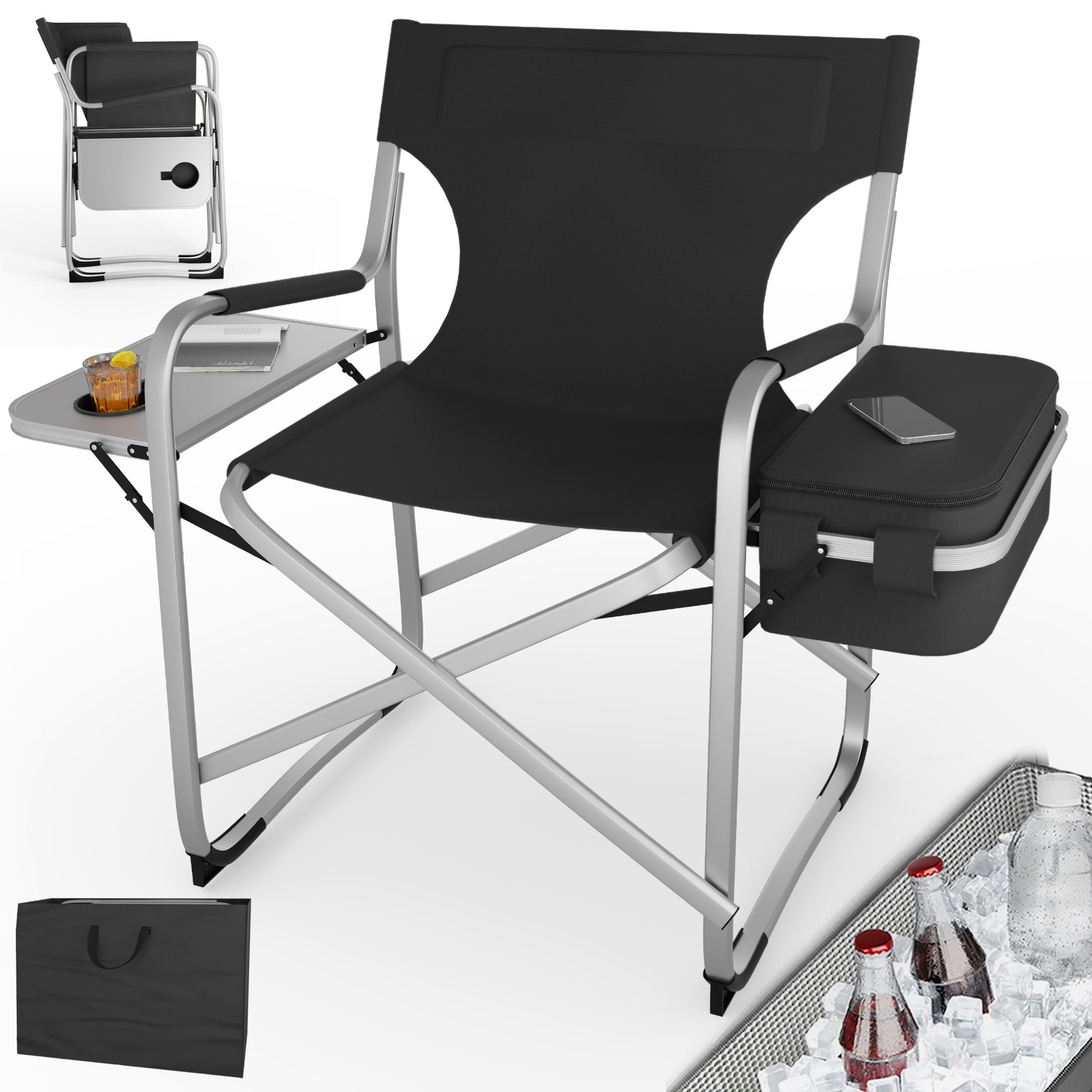 Onbest Campingstuhl mit 16L Kühltasche bis günstig online kaufen