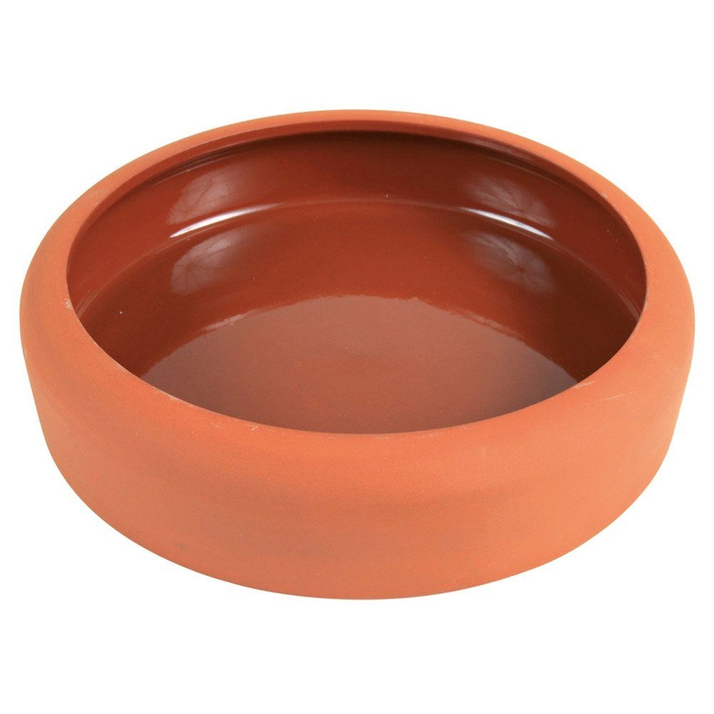 TRIXIE Futterbehälter Keramiknapf mit abgerundetem Rand, Inhalt: 800 ml / Maße: ø 19 cm / für z.B.: Kaninchen