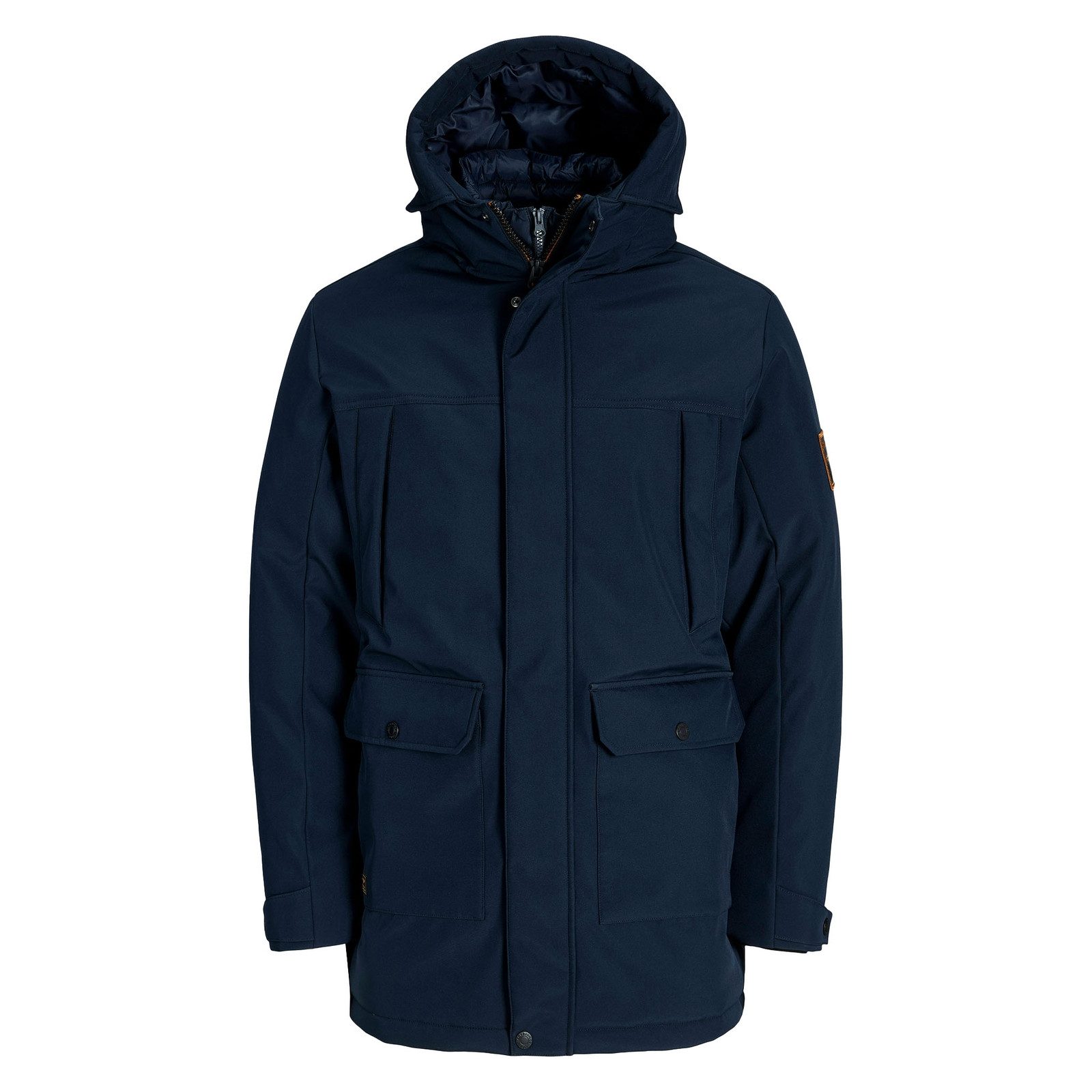 Jack & Jones Parka Finn Softshell Parka mit verstellbarer Kapuze