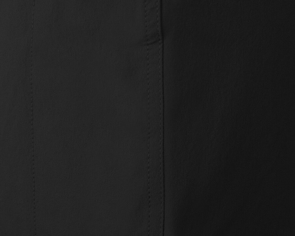 Bergson Outdoorhose NARRABEEN Doppel Zipp-Off Damen Wanderhose, vielseitig pflegeleicht, Langgrößen, schwarz