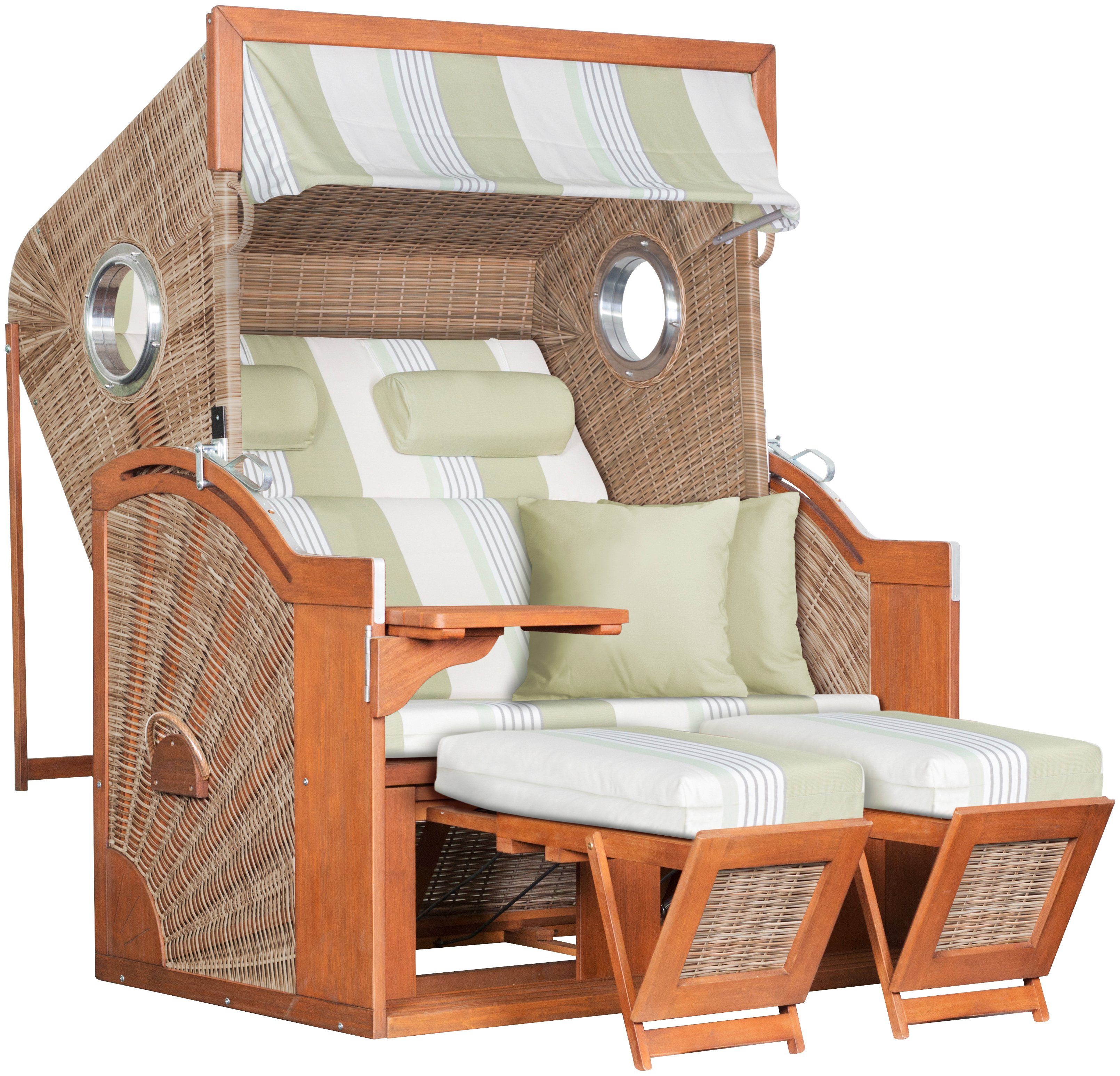 Strandkorb deVries PURE  Seaside XL PE  Design 432 grau 