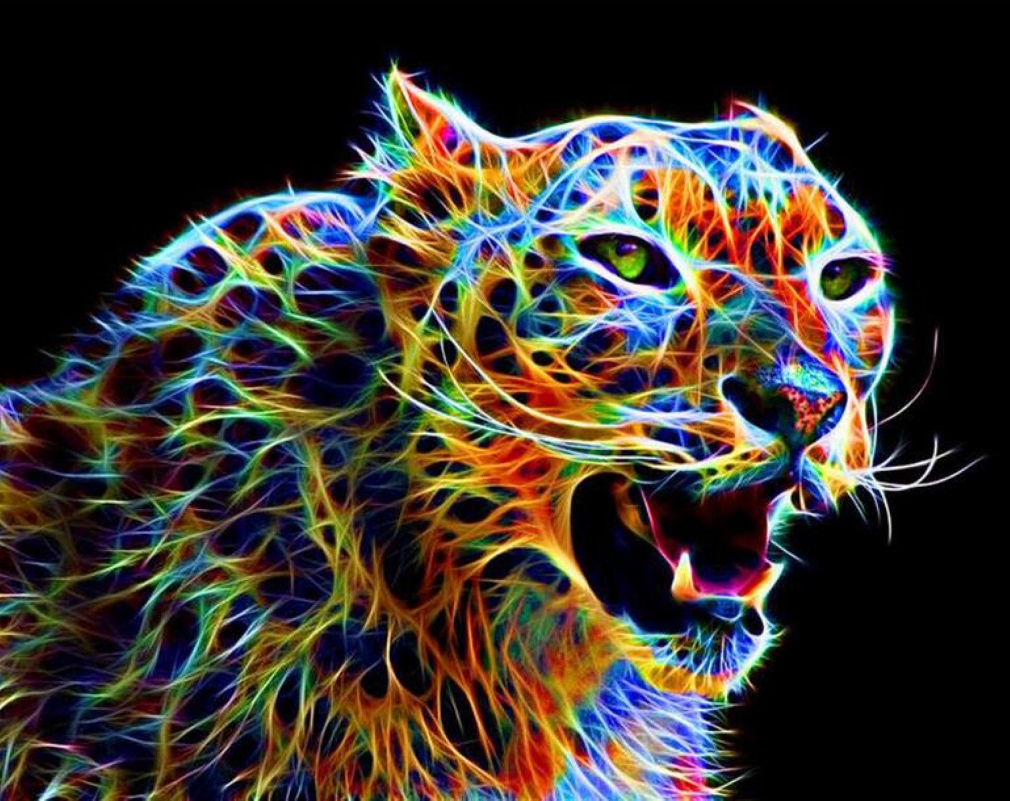 LA CUTE Malen nach Zahlen 5d Diamond Painting Bunter Gepard Malen nach Zahl günstig online kaufen