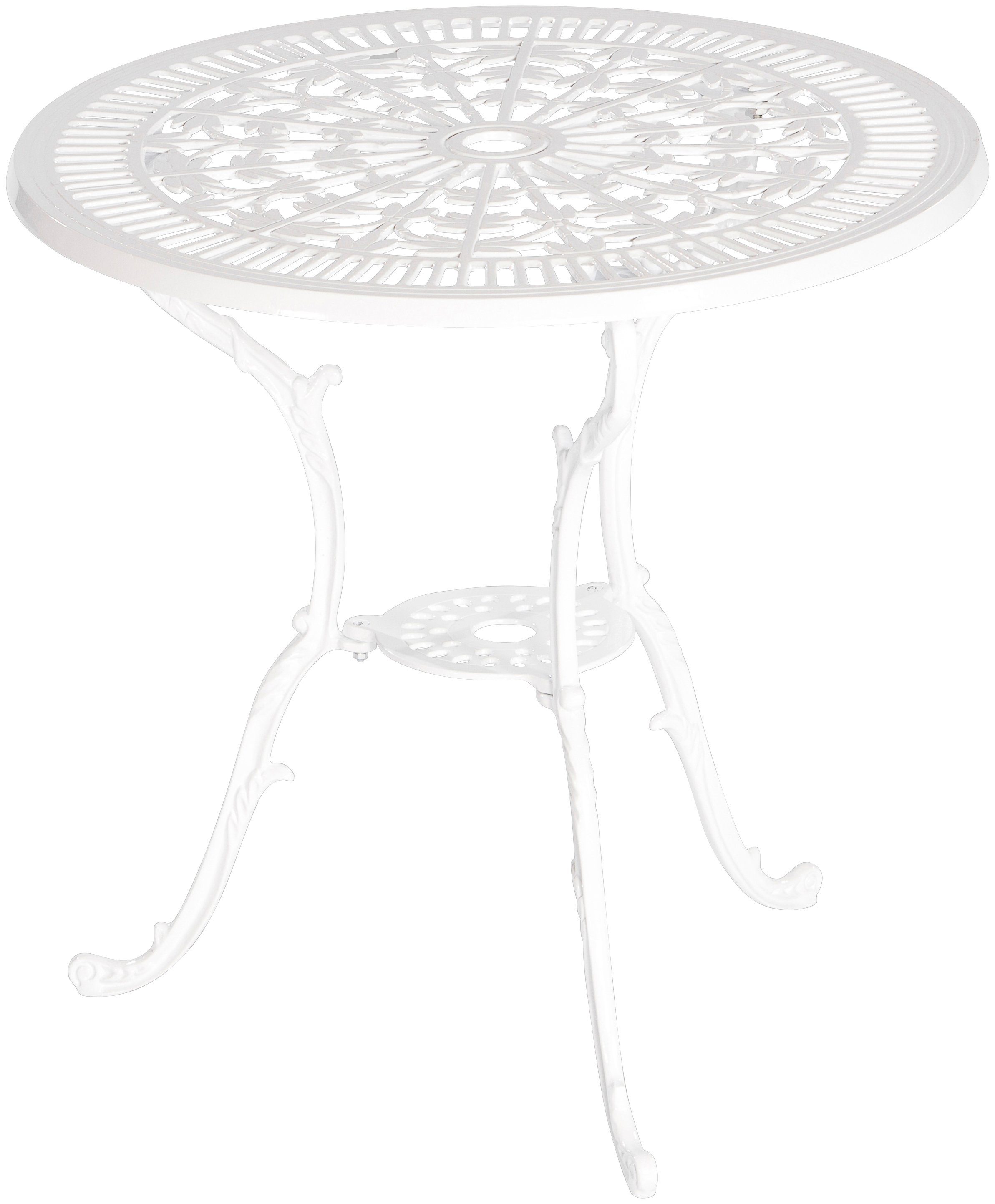 MERXX Gartentisch »Lugano«, Aluminium, Ø 70 cm, weiß online kaufen OTTO