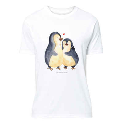 Mr. & Mrs. Panda T-Shirt Pinguin umarmend - Weiß - Geschenk, Liebesbeweis, Männer, Hochzeitsta (1-tlg)