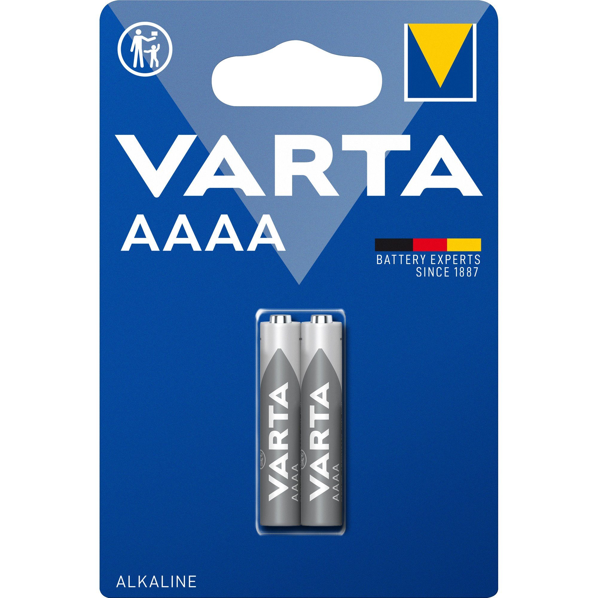 VARTA VARTA Alkali-Mangan Mini AAAA, Batterie, (2 Stück, Batterie