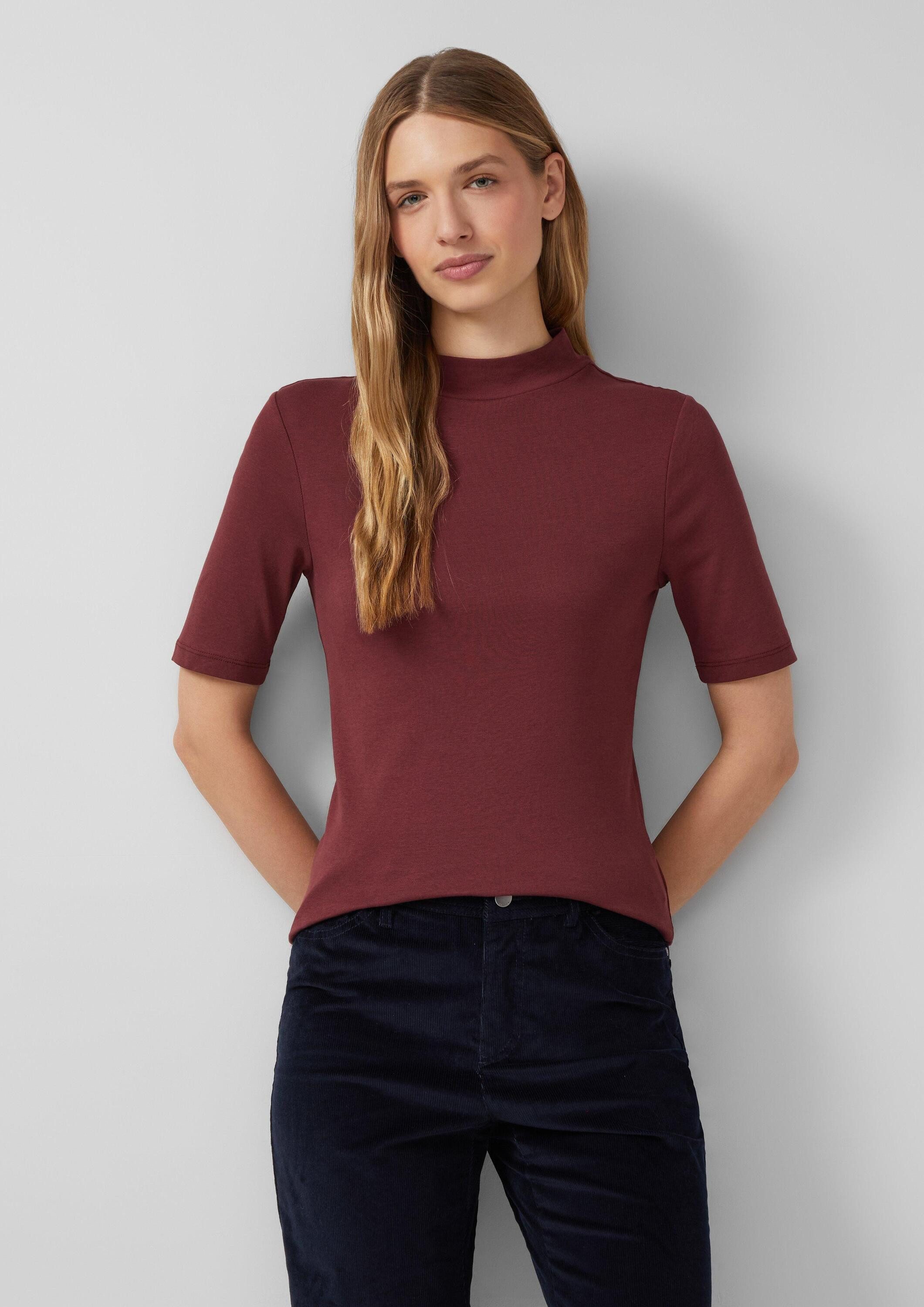 s.Oliver Kurzarmshirt T-Shirt Shirt mit Halbarm im Slim Fit günstig online kaufen