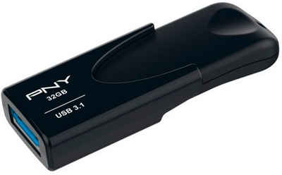 PNY Attache 4 USB-Stick (USB 3.1, Lesegeschwindigkeit 80 MB/s)