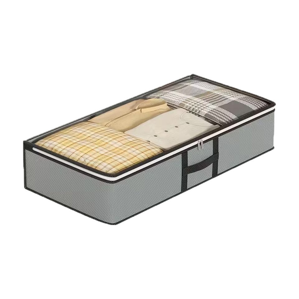 Diwzbyn Aufbewahrungsbox Bettdecken-Aufbewahrungstasche, staubdichte Aufbewahrungsbox, Aufbewahrungsbox aus Vliesstoff, Unterbett-Aufbewahrungstasche
