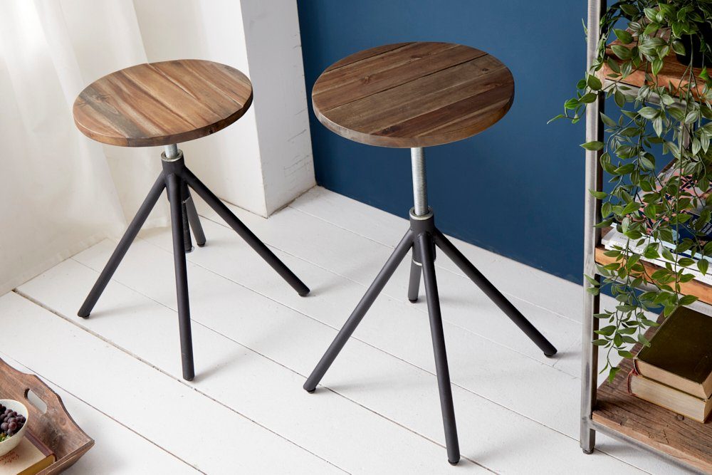 riess-ambiente Sitzhocker FACTORY natur / schwarz günstig online kaufen