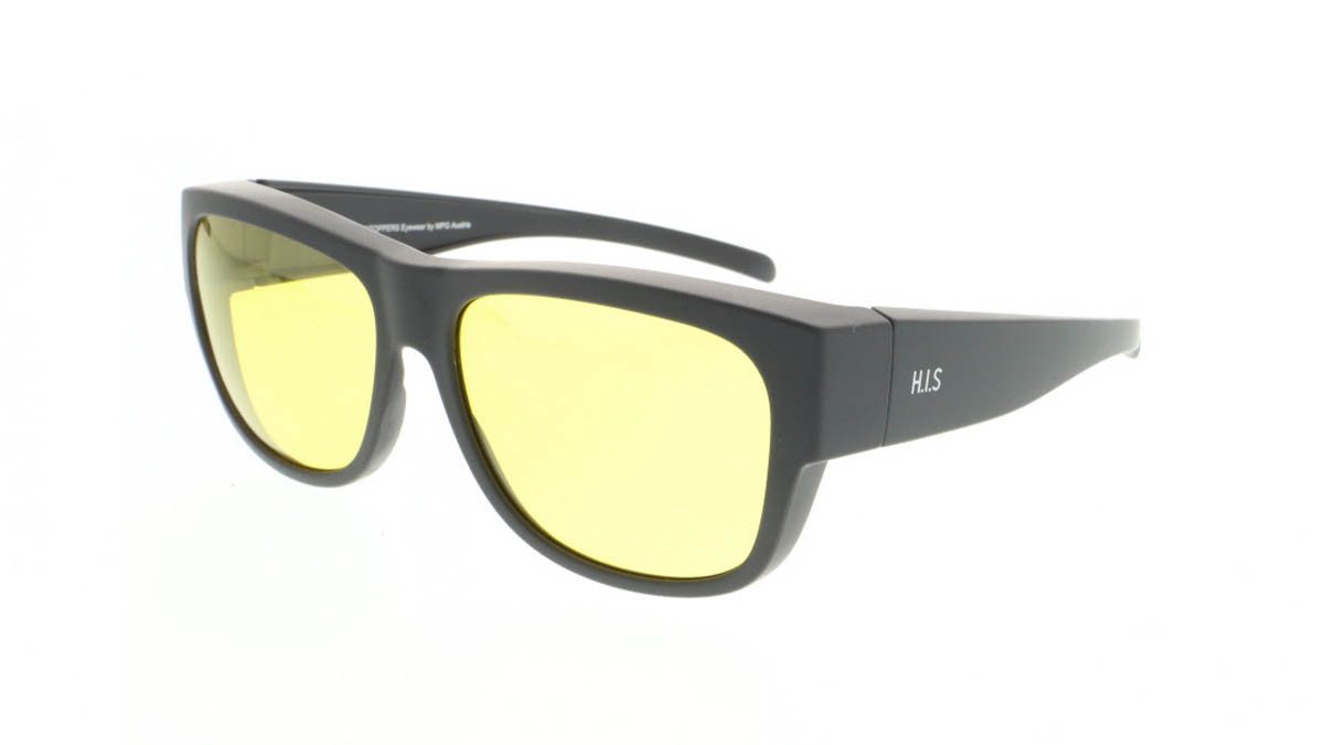 HIS Eyewear Sonnenbrille HIS Sonnenbrille HP79100-5 – Schwarz-Gelb, UV400, 58-16-149