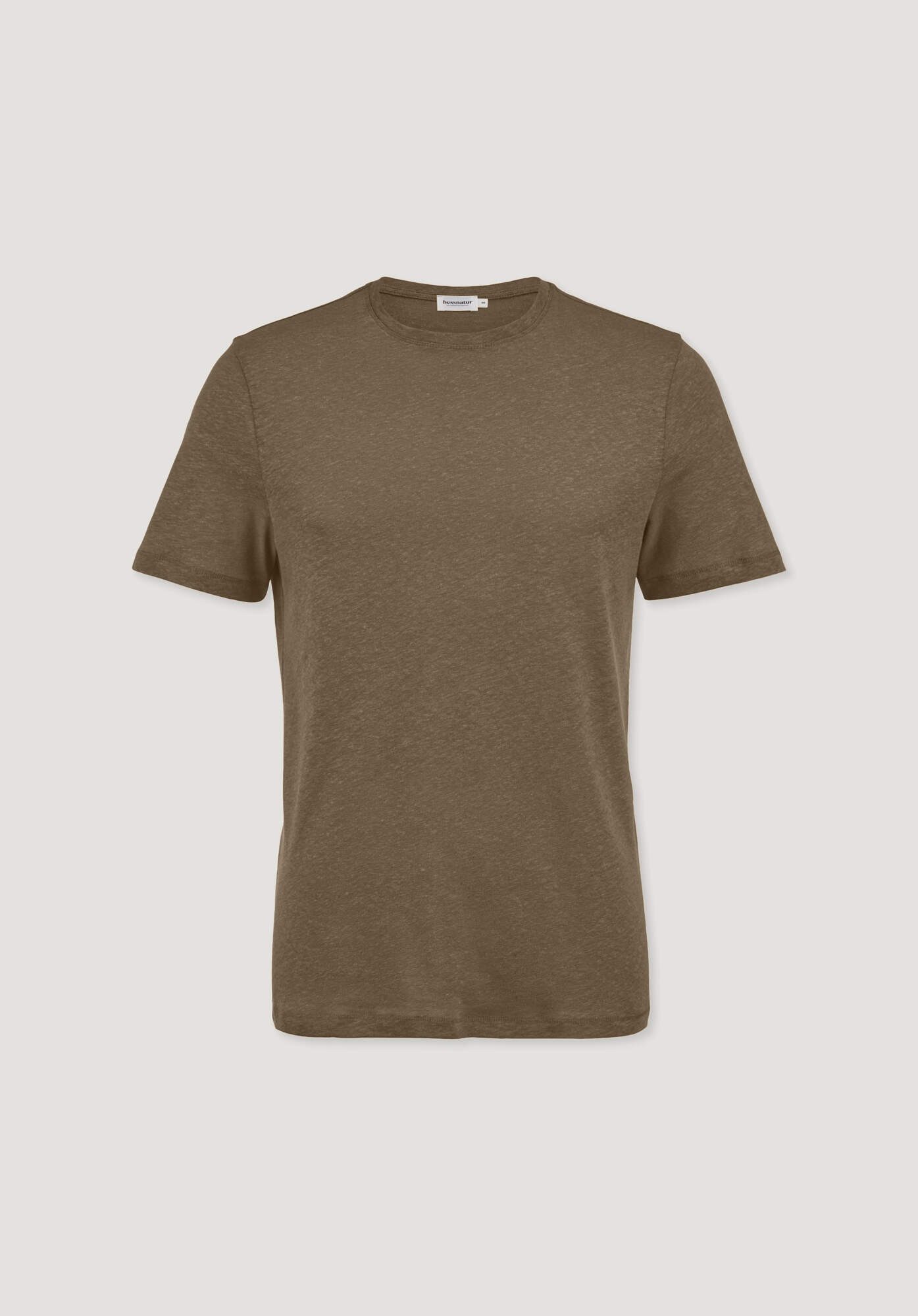 Hessnatur T-Shirt aus Bio-Baumwolle und Leinen (1-tlg)