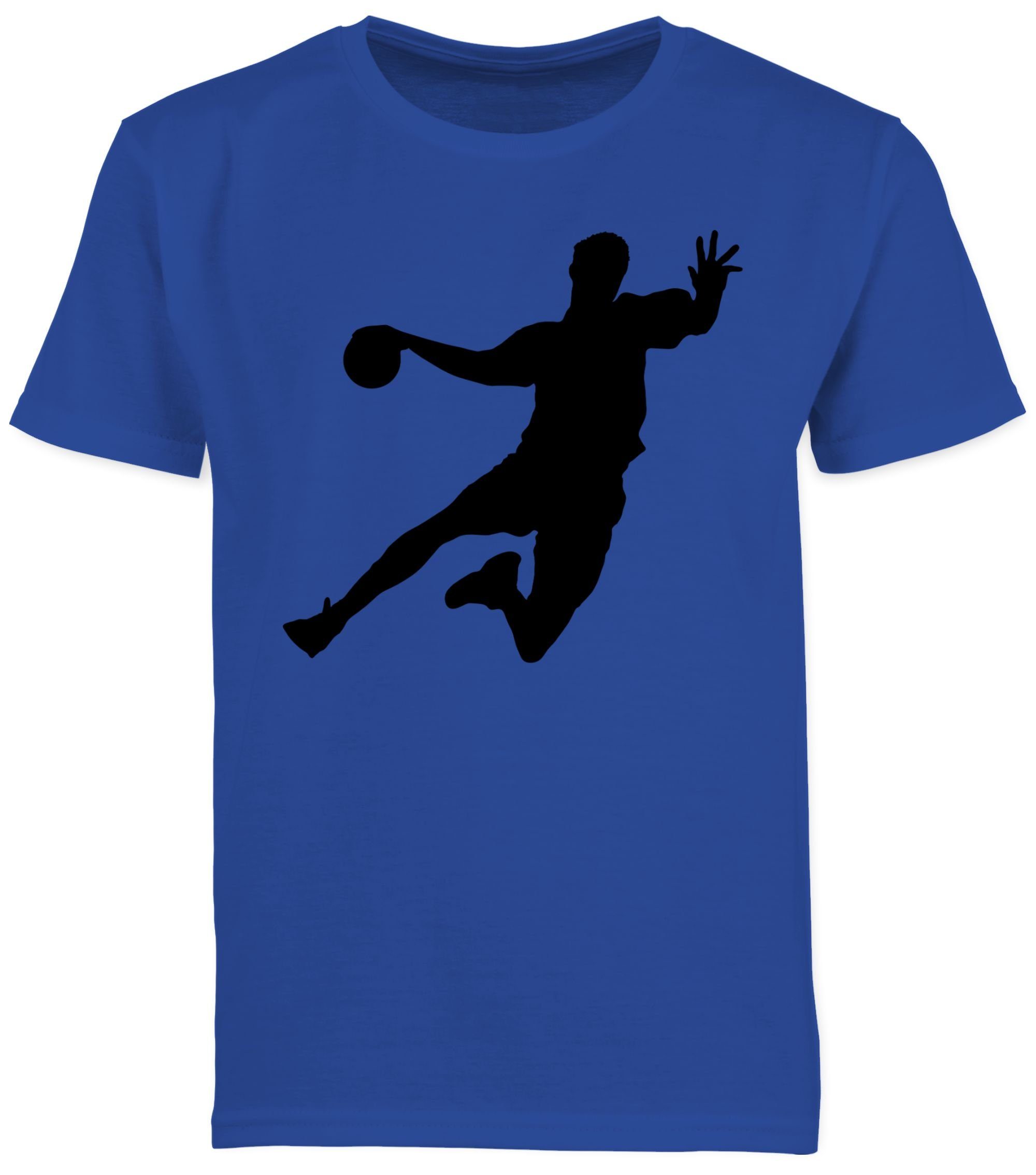 2 Handballer T-Shirt Kinder Royalblau Shirtracer Kleidung Sport
