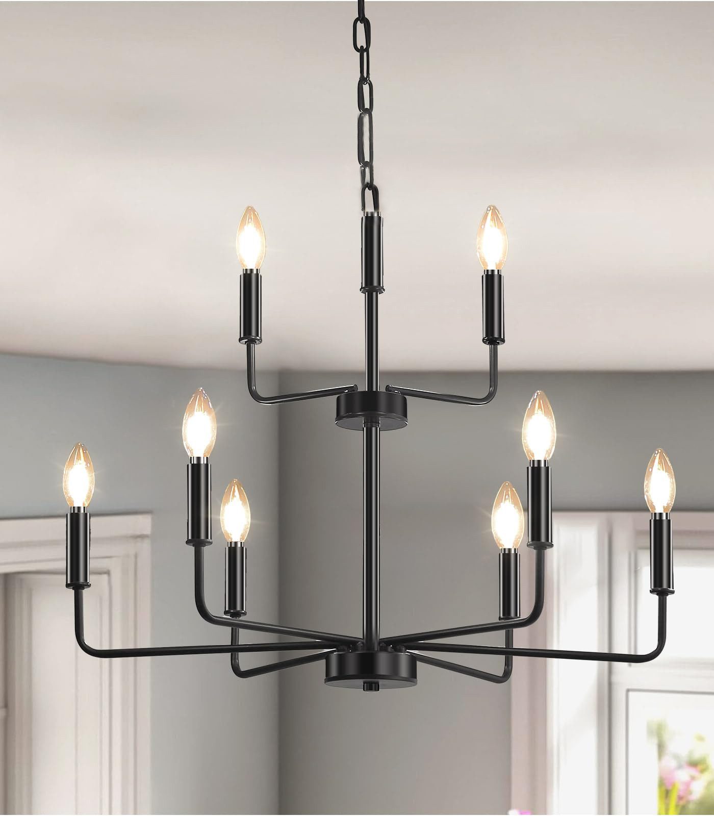 ZEUOPQ Deckenleuchten Kronleuchter Deckenlampe mit 8 günstig online kaufen