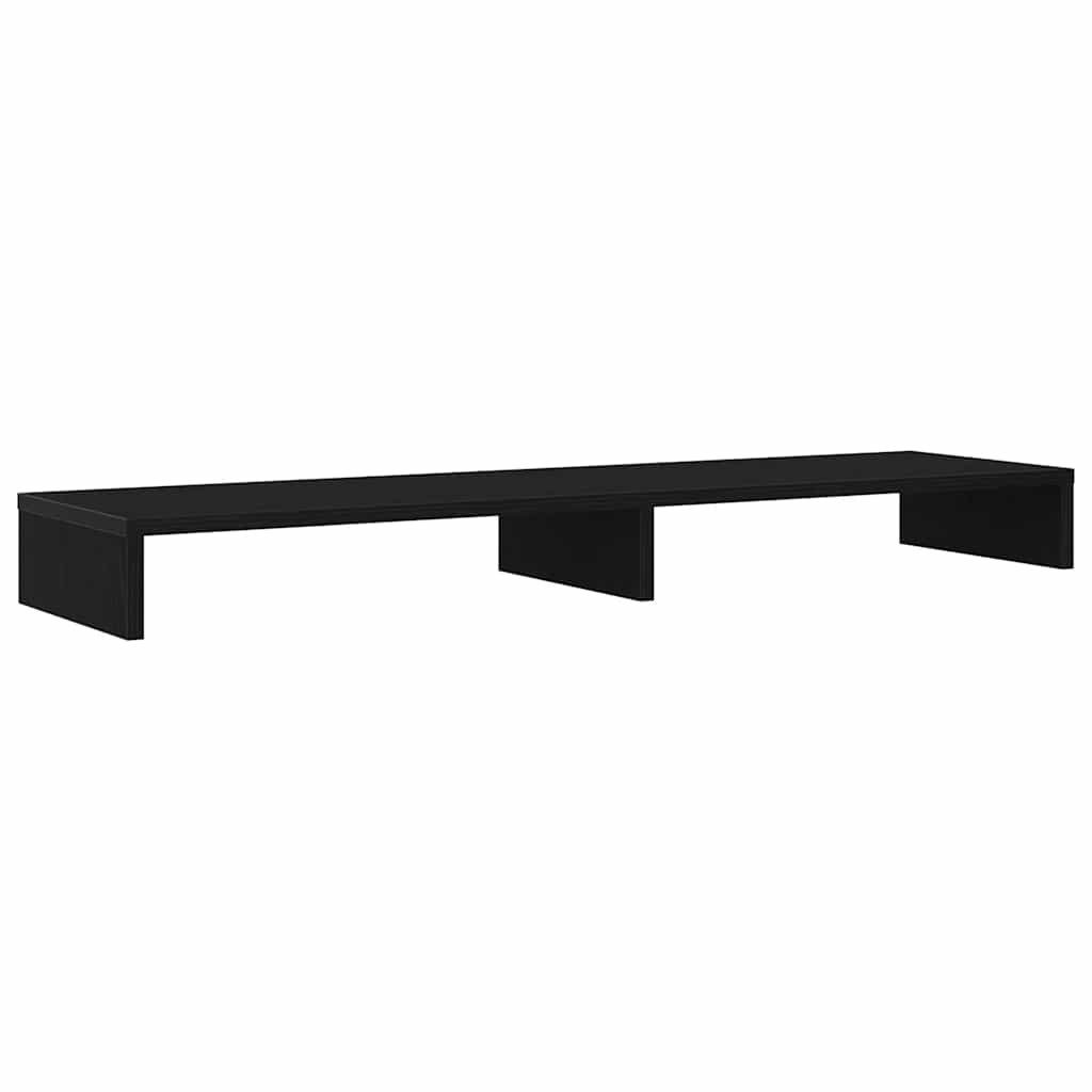 vidaXL Computertisch Monitorständer Schwarz Eichen-Optik 100x27x10 günstig online kaufen