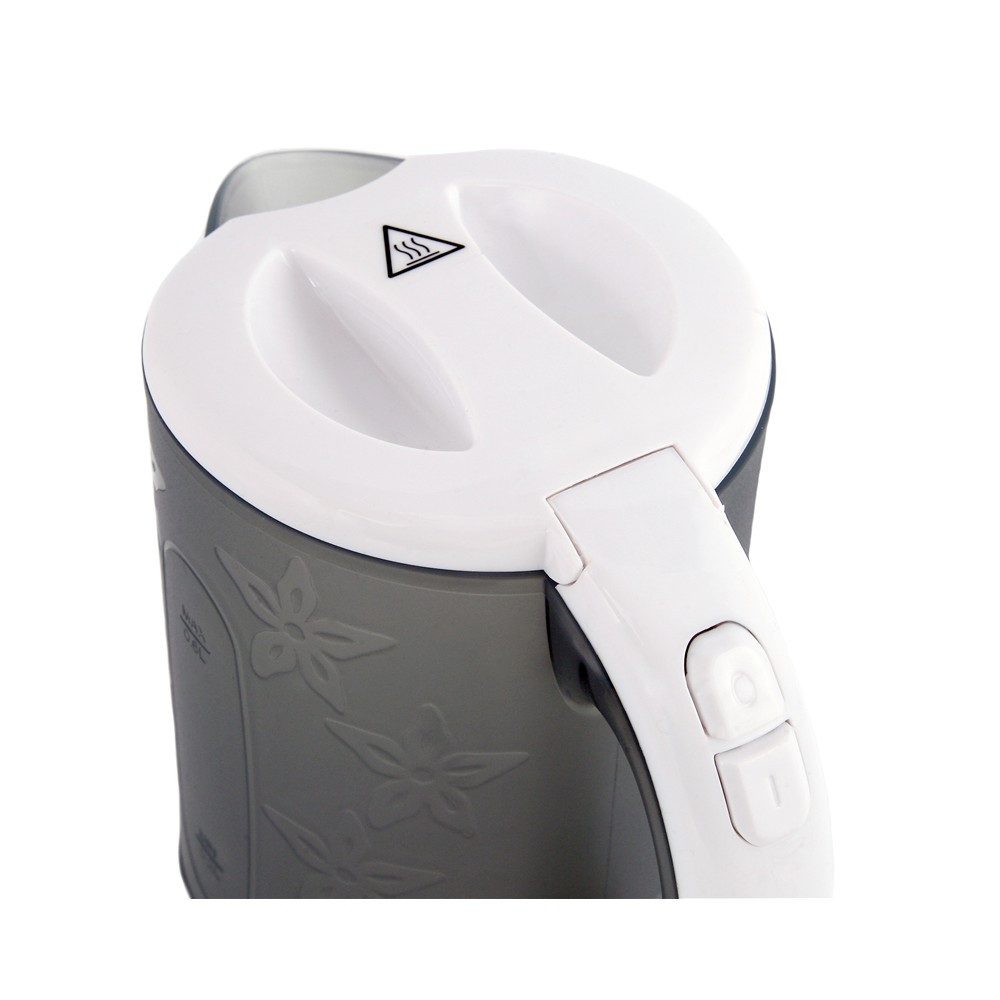 ADLER EUROPE Reise-Wasserkocher AD 1268 Mini-Wasserkocher, kleiner Kunststoff Reisewasserkocher, 0,6 l, 900 W, Büro, Camping, Hotel & Singleküche, Blumenmuster  – Bild 5 von 5