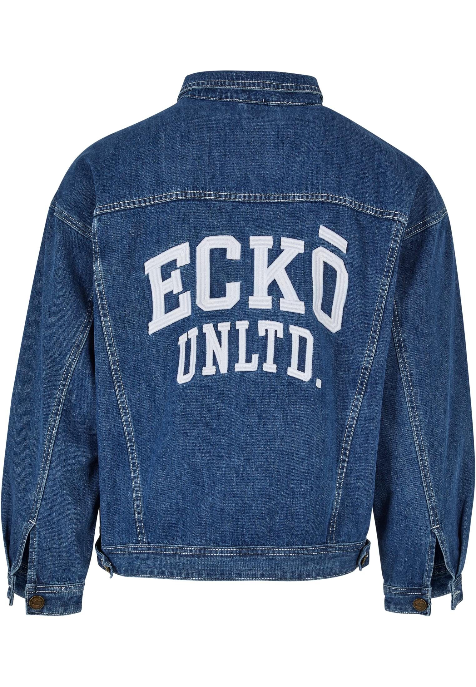 Sommerjacke Unltd. Camouflage Jeansjacken Jeans (1-St) Ecko Jacket Ecko denimblue Unltd. Burke