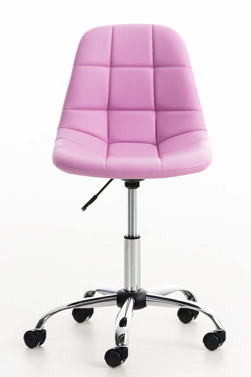 Schreibtischstuhl CLP und Emil Kunstleder, drehbar höhenverstellbar pink