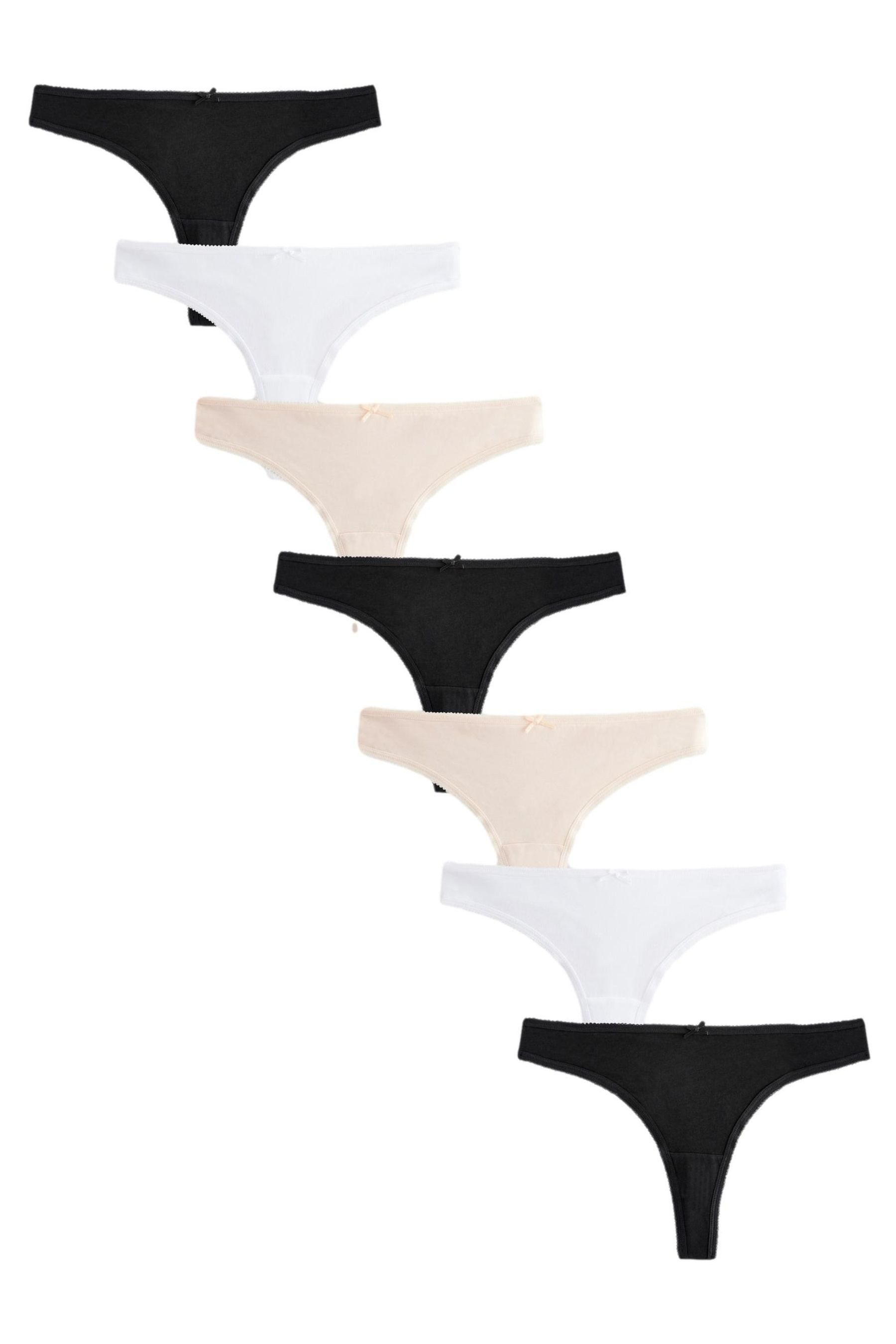 Next String Tanga-Slips mit hohem Baumwollanteil, 7er-Pack (7-St)