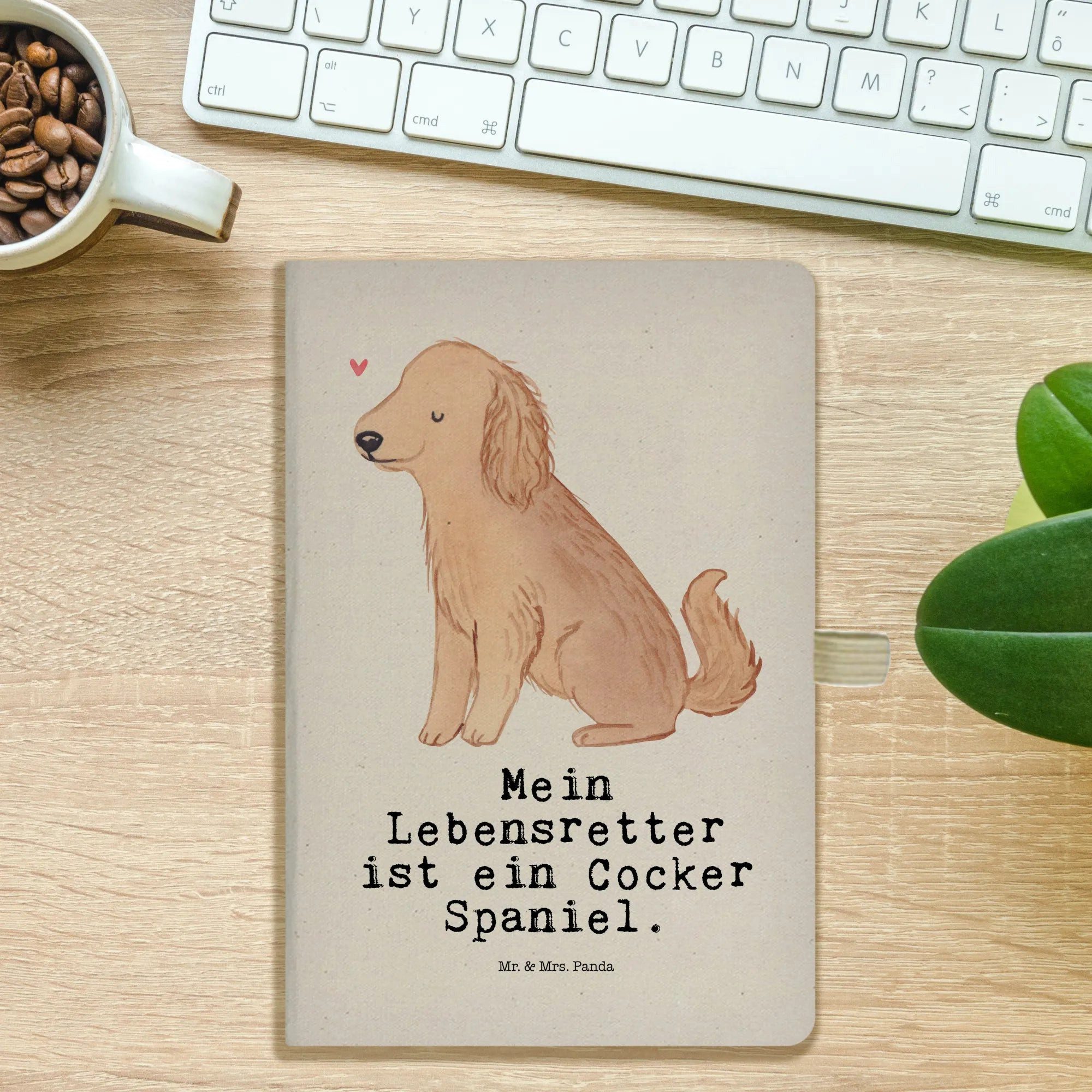 Thumbnail - Mr. & Mrs. Panda Notizbuch Cocker Spaniel Lebensretter - Transparent - Geschenk, Welpe, Schreibh Mr. & Mrs. Panda, Kreat...