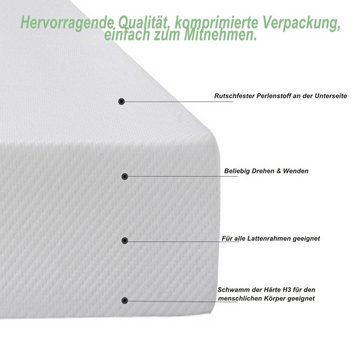 Komfortschaummatratze Ergonomisch, atmungsaktiv und langlebig,Härte H3, OKWISH, 16 cm hoch, Intimes Design, Einfach zu installieren