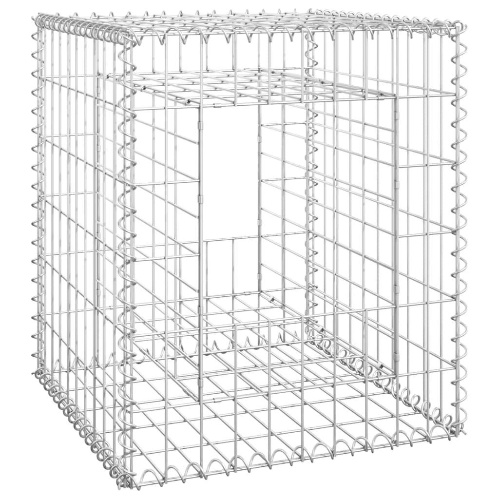 vidaXL Zaunpfosten Gabionensäule 50x50x60 cm Eisen, (1-St)