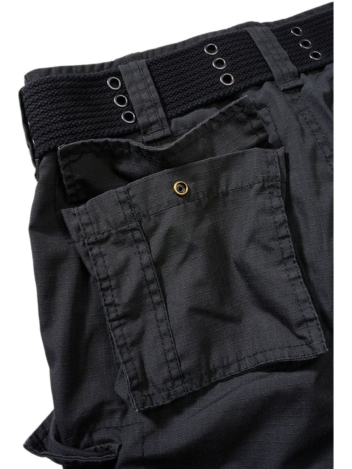 Brandit Shorts Savage Ripstop Shorts Beintaschen und zwei aufgesetzte Minipockets, integrierter Gürtel – Bild 3 von 5