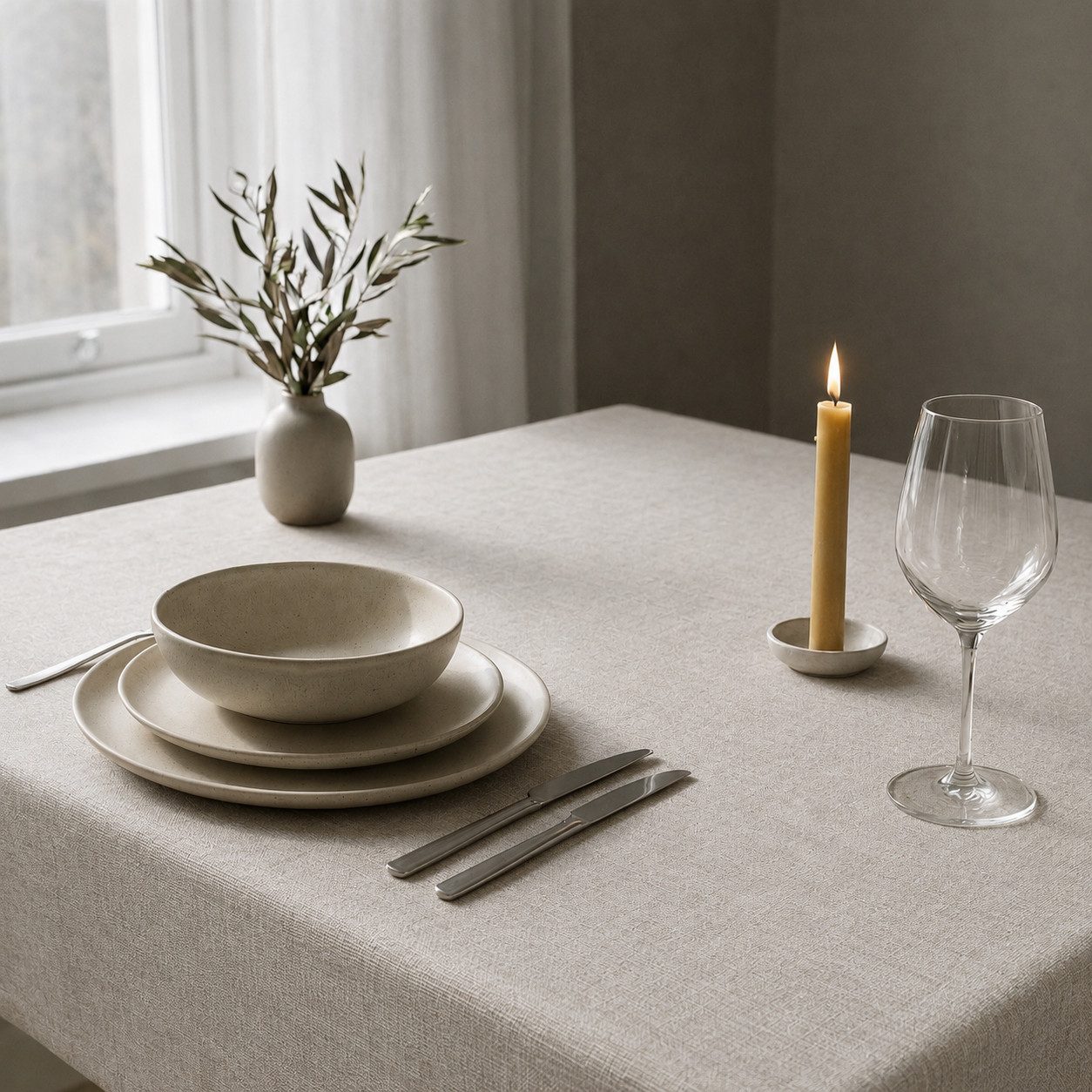 OTTO home Tischdecke Meellon (1-tlg), unifarben, verschiedene Größen, Esszimmer, Wohnzimmer, Dekoration