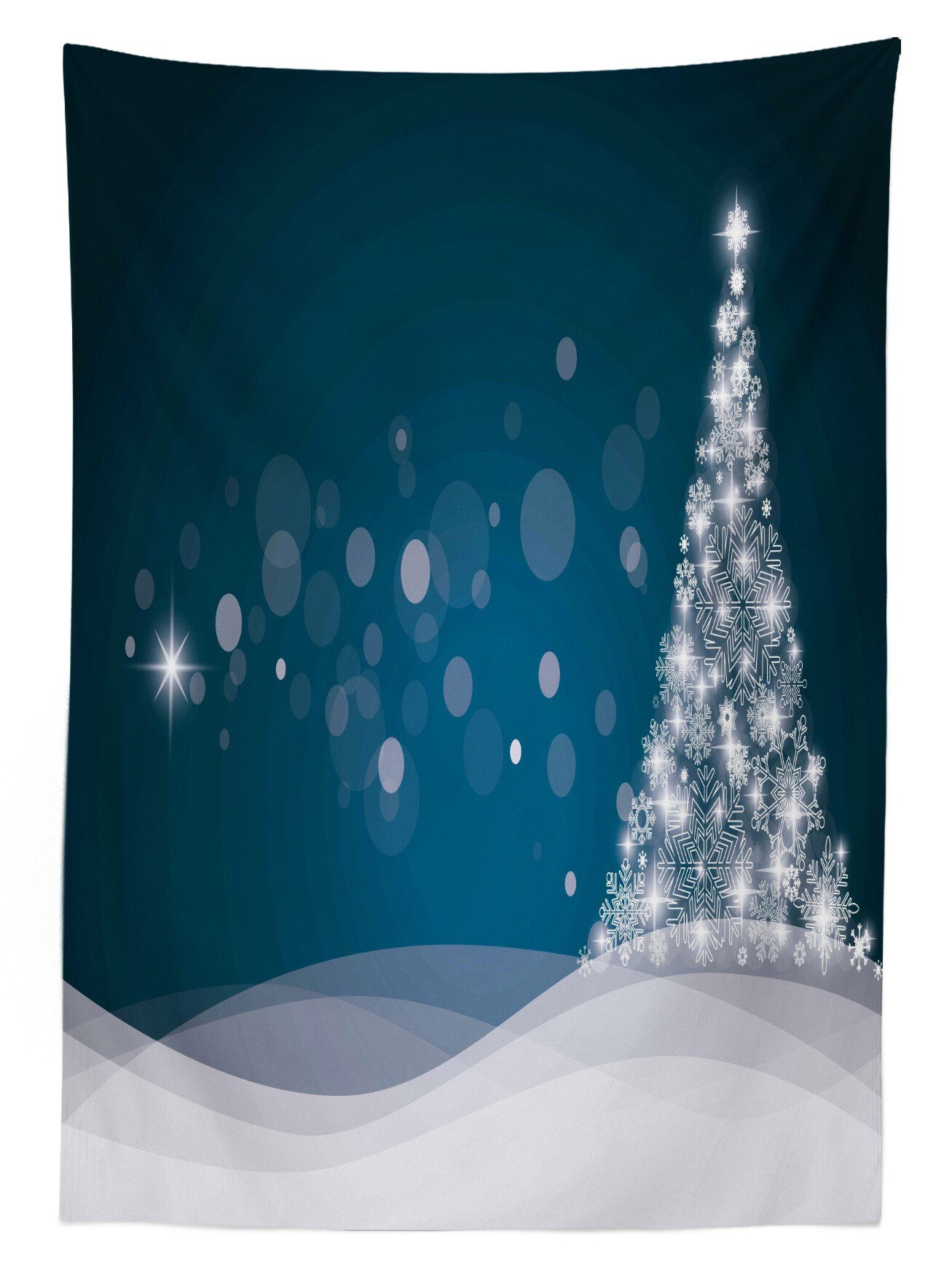 geeignet Bereich Klare Weihnachten Fantasie-Weihnachtsbaum Farbfest Für Außen Tischdecke den Farben, Abakuhaus Waschbar