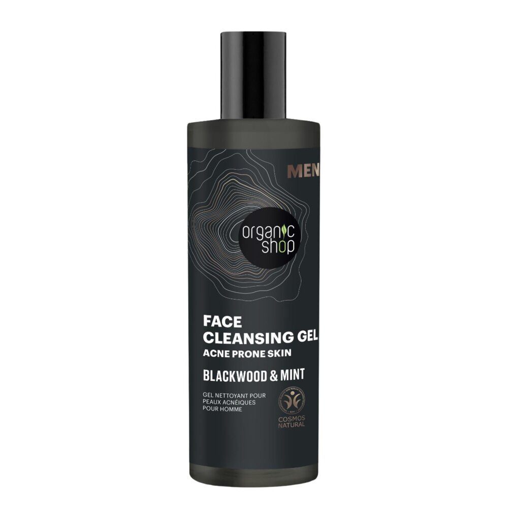 Organic Shop Körperpflegemittel Men Blackwood Gel Limpiador Anti-Acne 200ml