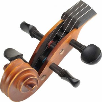 Steinbach Violine 1/8 Geige im SET Ebenholzgarnitur angeflammter Boden, Ja