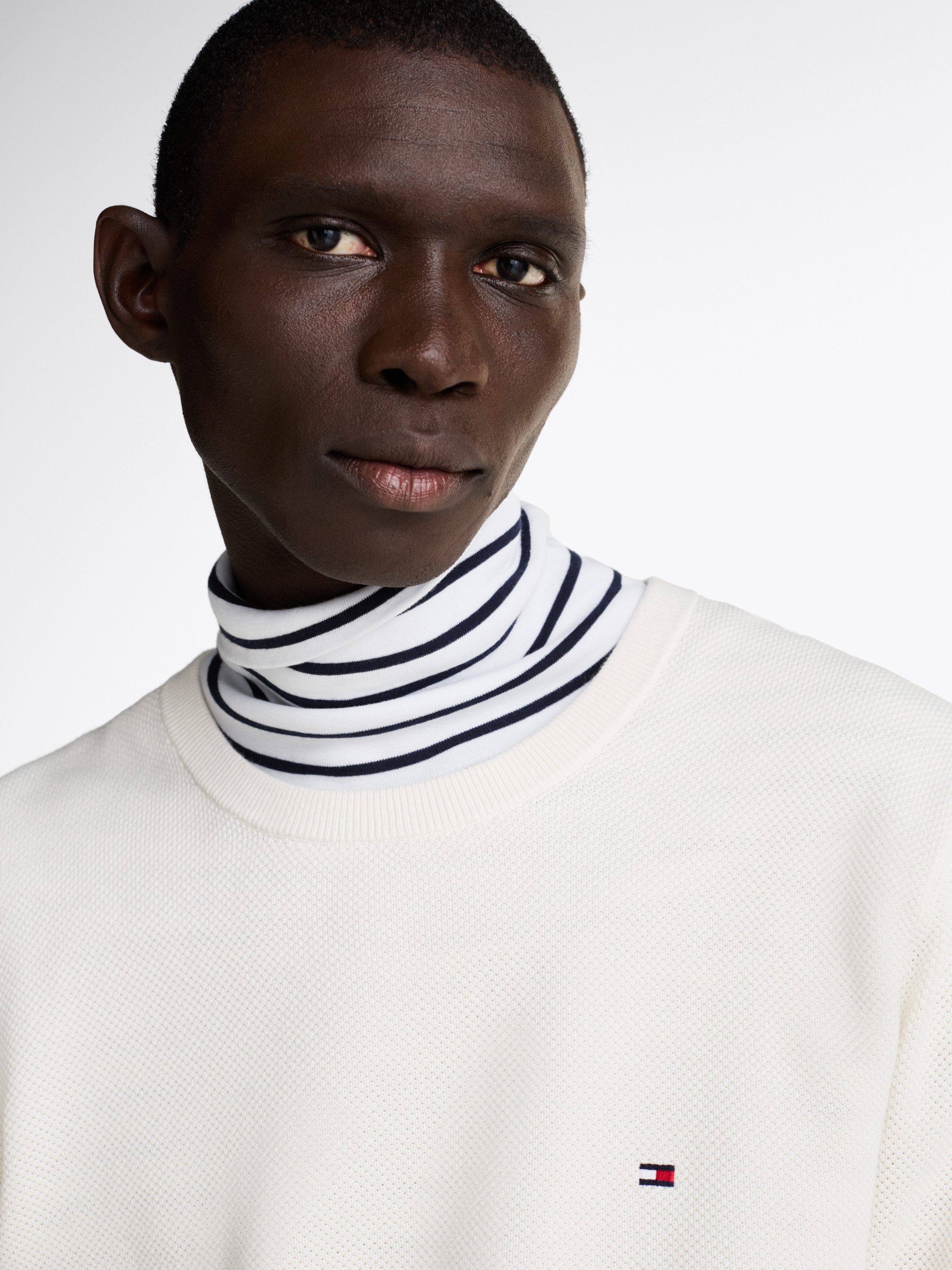 Tommy Hilfiger Rundhalspullover ESSENTIAL STRUCTURE CREW NECK mit Struktur günstig online kaufen