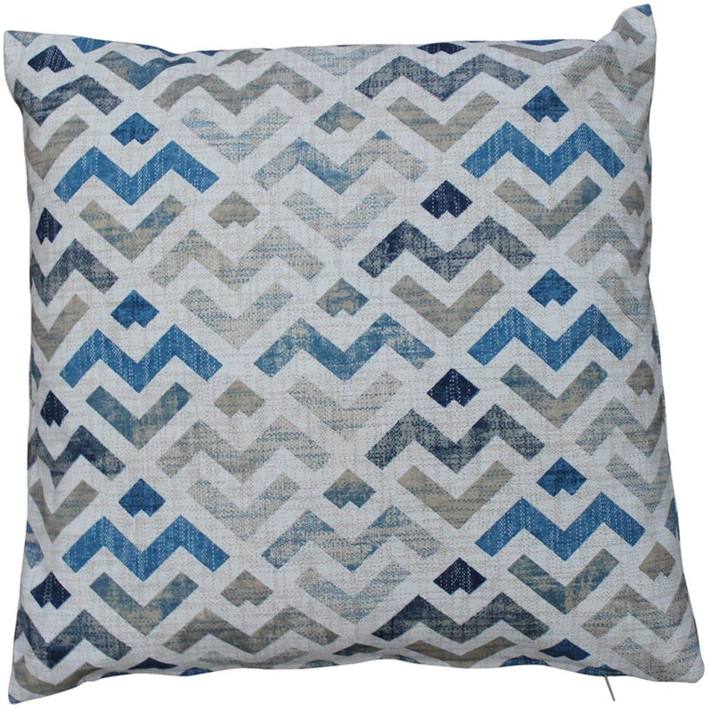 KARIN Kissenhülle HOME geometrisches (1 matches21 & HOBBY 40x40 Druck cm, Stück) Kissenbezüge blau