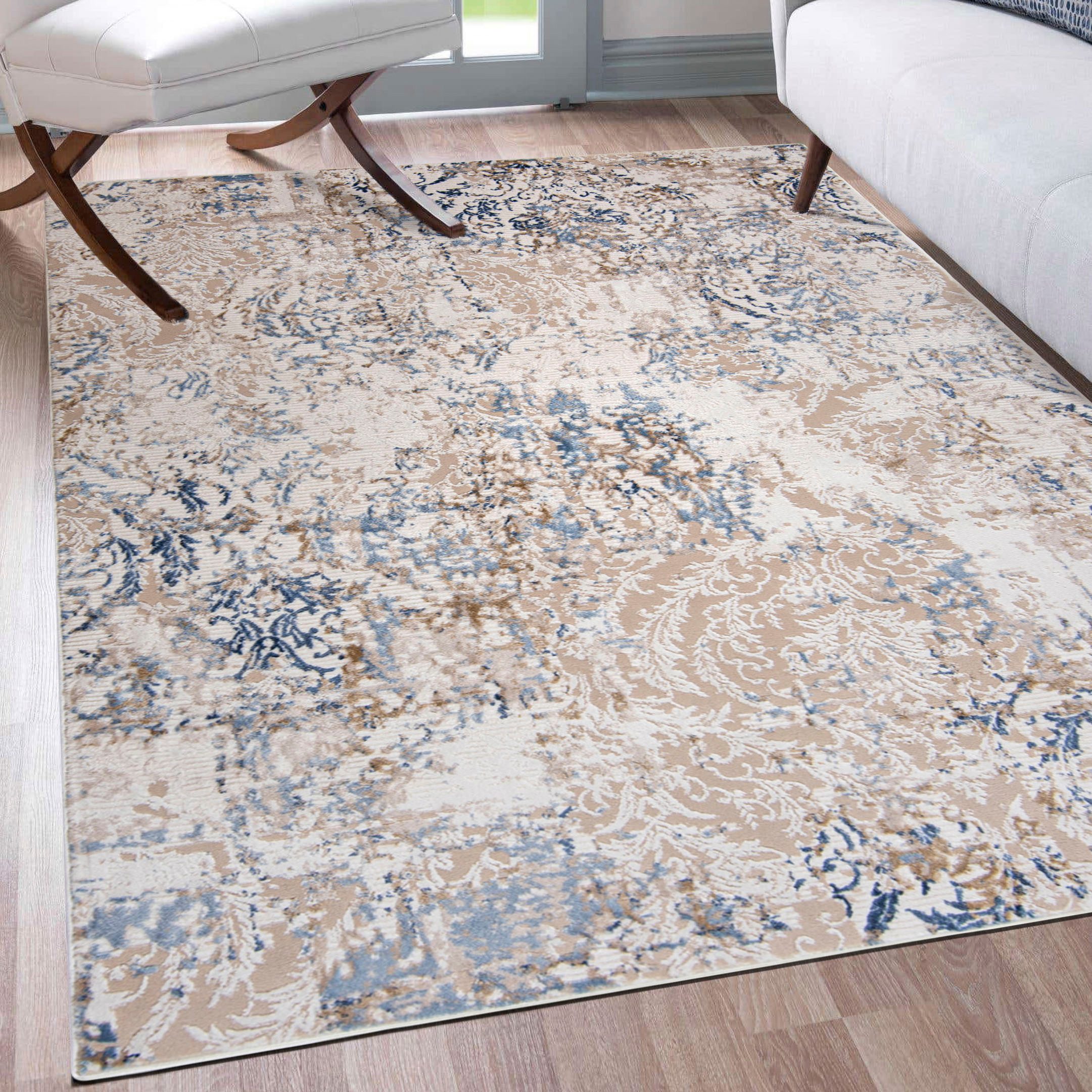 Mazovia Designteppich Modern Abstrakt Teppich für Wohnzimmer Schlafzimmer B günstig online kaufen