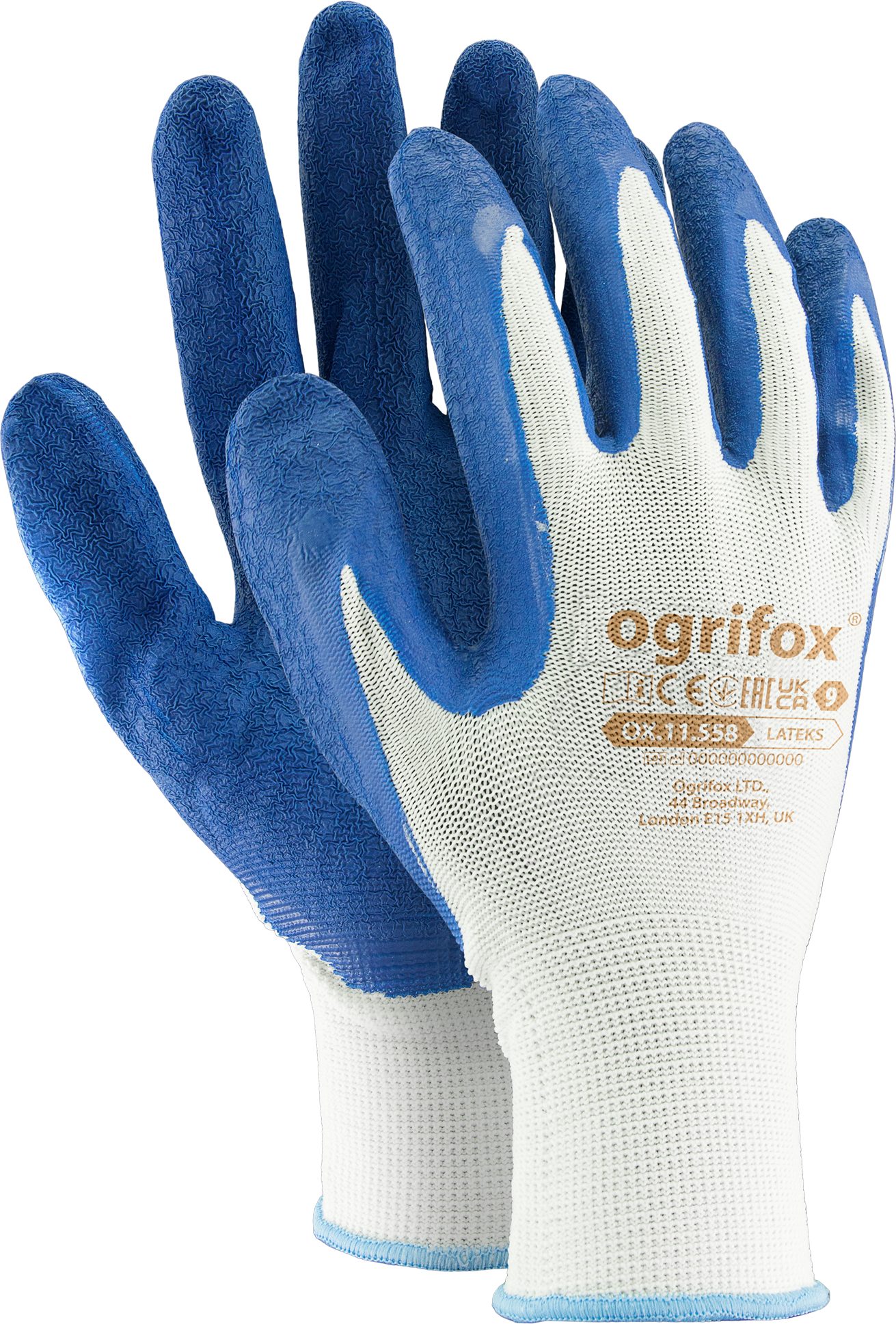 Arbeitshandschuh-Set Arbeitshandschuhe Montagehandschuhe weiß 12 Paar OX-LATEKS