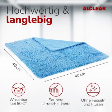 ALCLEAR 820203K_3 Mikrofaser Küchentücher für Hochglanzküchen Küchenreiniger Mikrofasertuch (70% Polyester, 30% Polyamid, 40x40 cm)