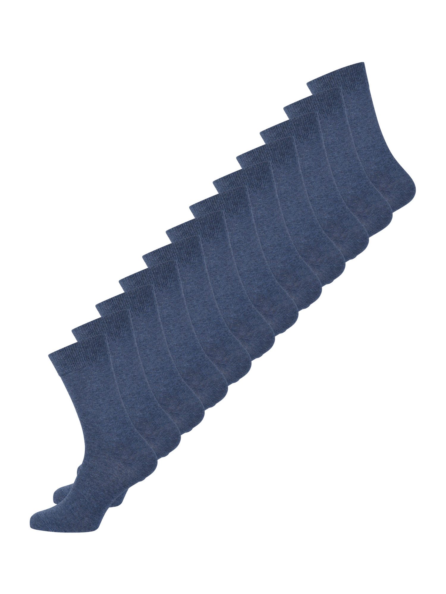 Nur Die Basicsocken Baumwolle Business Socke Unifarben (12-Paar) Männer Multipack Mehrpack