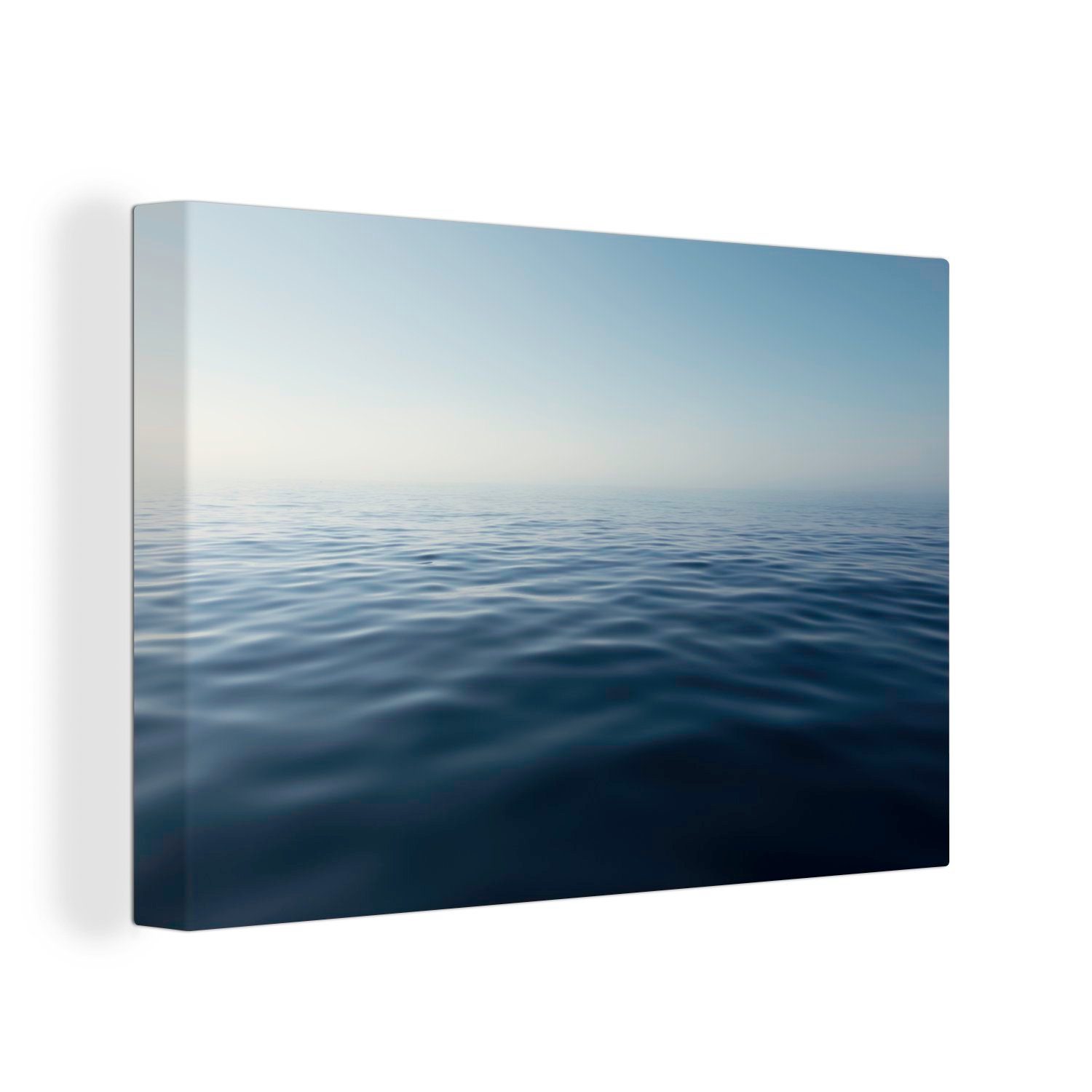Leinwandbild (1 cm Aufhängefertig, Blick das 30x20 Leinwandbilder, auf St), Mittelmeer, Wanddeko, Wandbild OneMillionCanvasses®