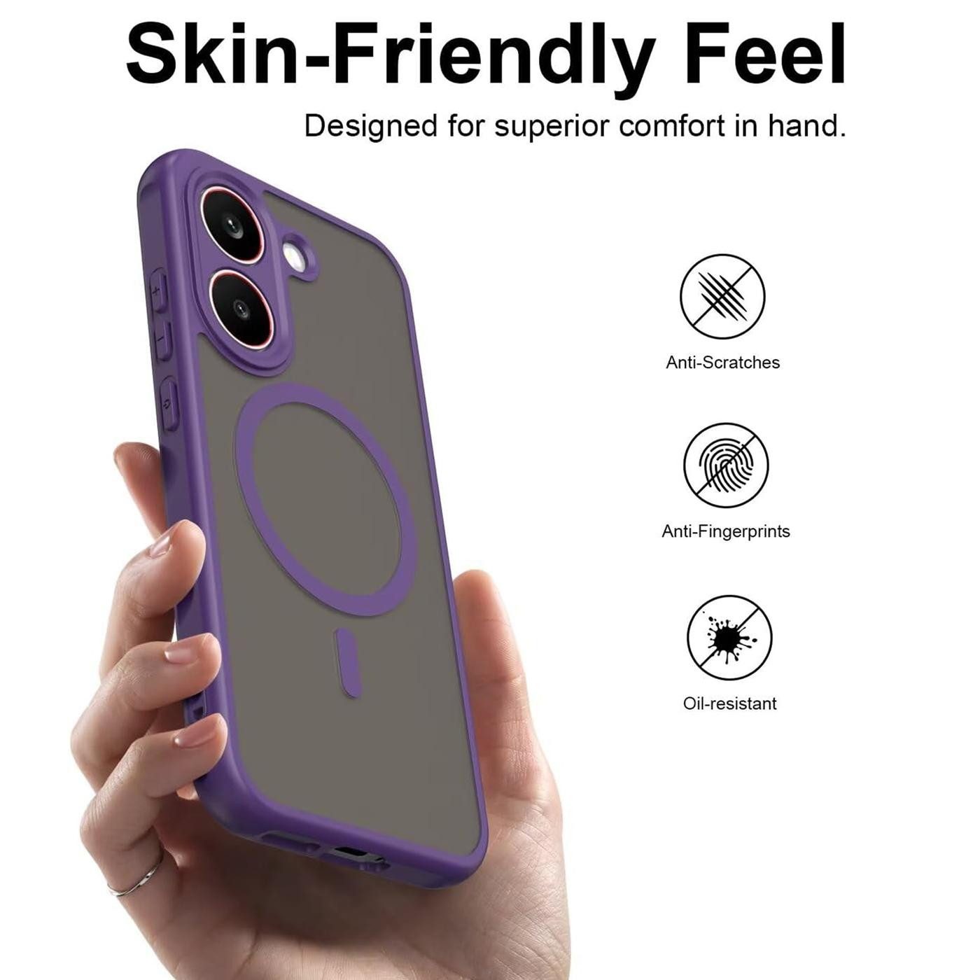 CoolGadget Handyhülle Magnet-Hülle für Xiaomi Poco X8 Pro Schutzhülle magnetisch 6,59 Zoll, Hülle Matt Stoßfest kompatibel mit QI-Laden Zubehör Kameraschutz Cas – Bild 5 von 5
