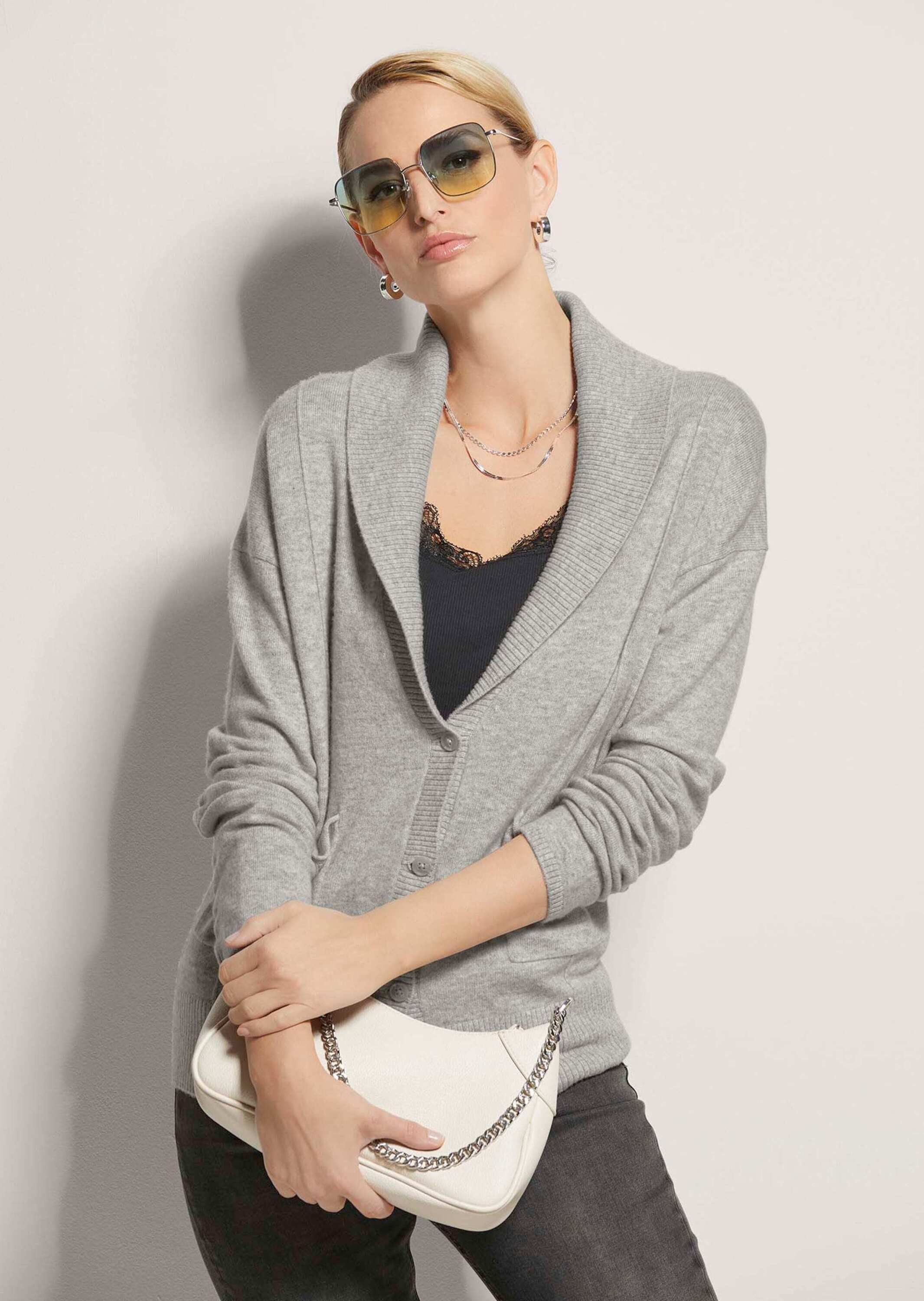 MADELEINE Strickjacke Strickjacke mit Good Cashmere