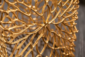 riess-ambiente Beistelltisch LEAF 30cm gold (Set, 1-St), Nachttisch · Metall · Handarbeit · Modern Design