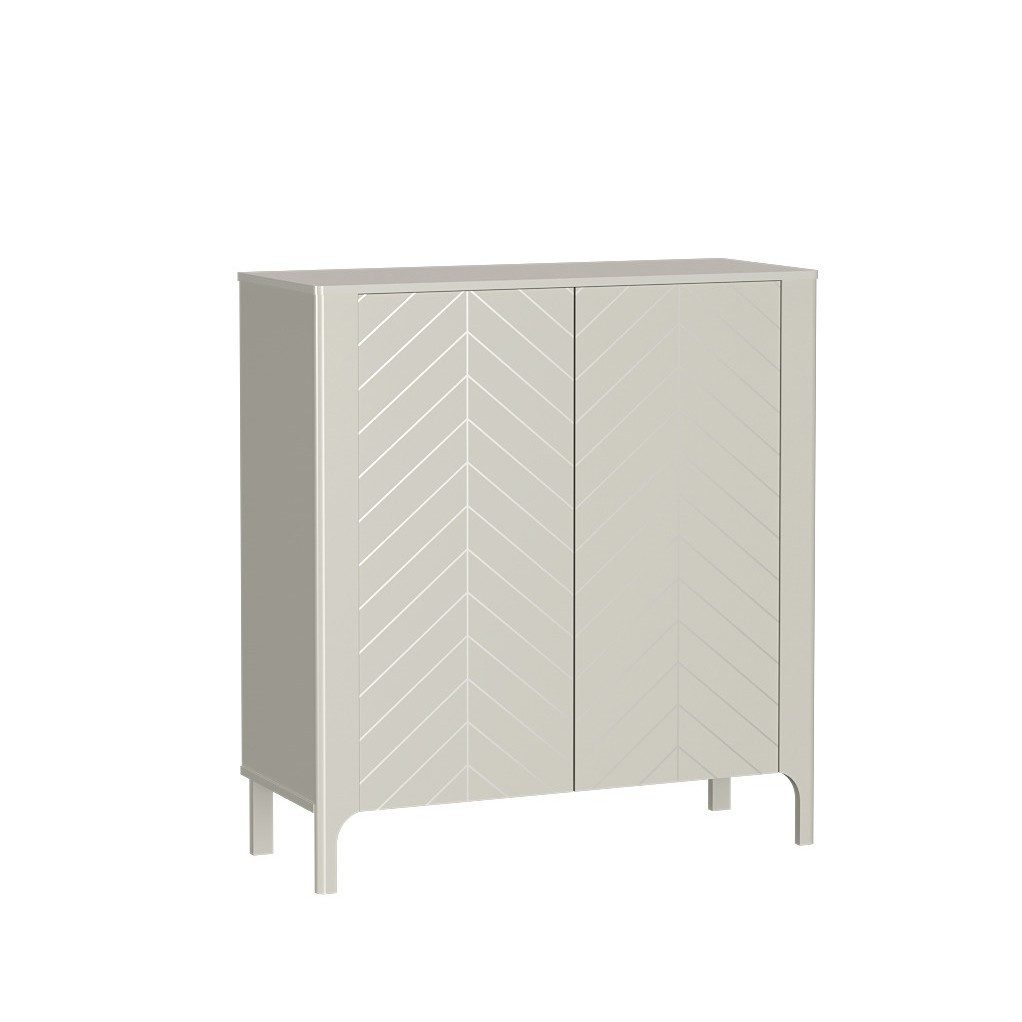 Masseno Kommode ALICANTE 103 cm Sideboard mit 2 Türen Kaschmir