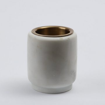 MARELIDA Teelichthalter Teelichthalter Marmor Kerzenständer f. Teelichter/LED Teelichter H:7cm (1 St)
