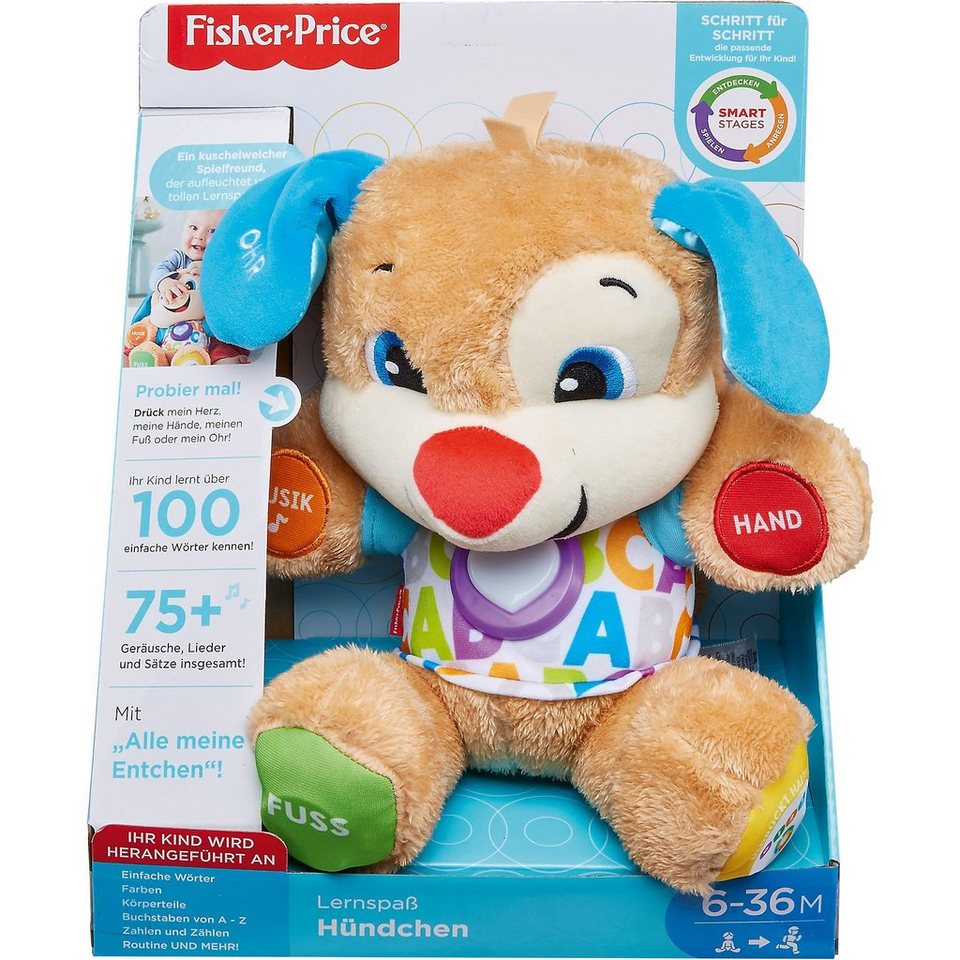 Mattel® FisherPrice Lernspaß Hündchen, BabySpielzeug mit Musik, Ku